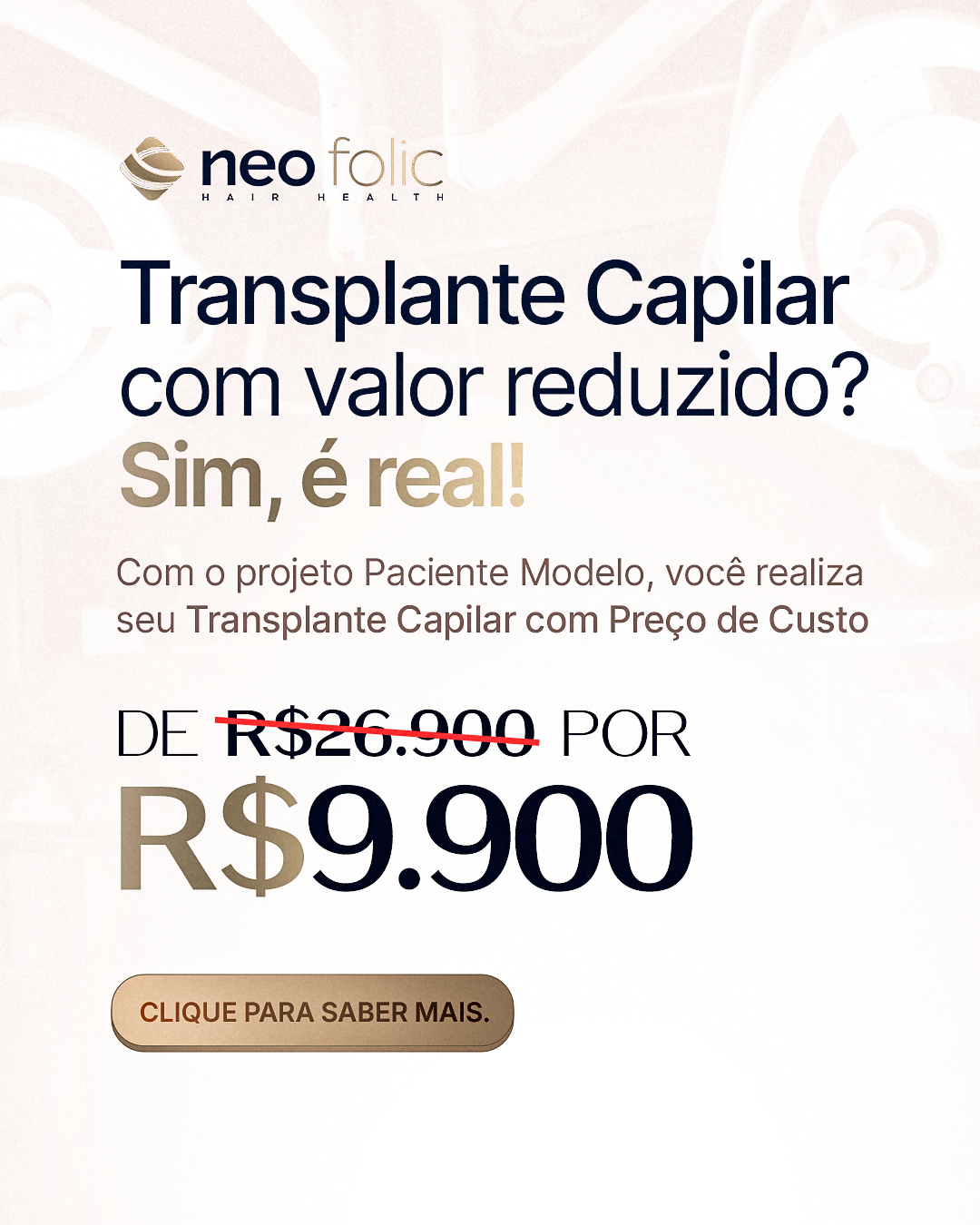 Neo Folic - Saúde Capilar Facebook ad: Agende sua Avaliação Gratuita