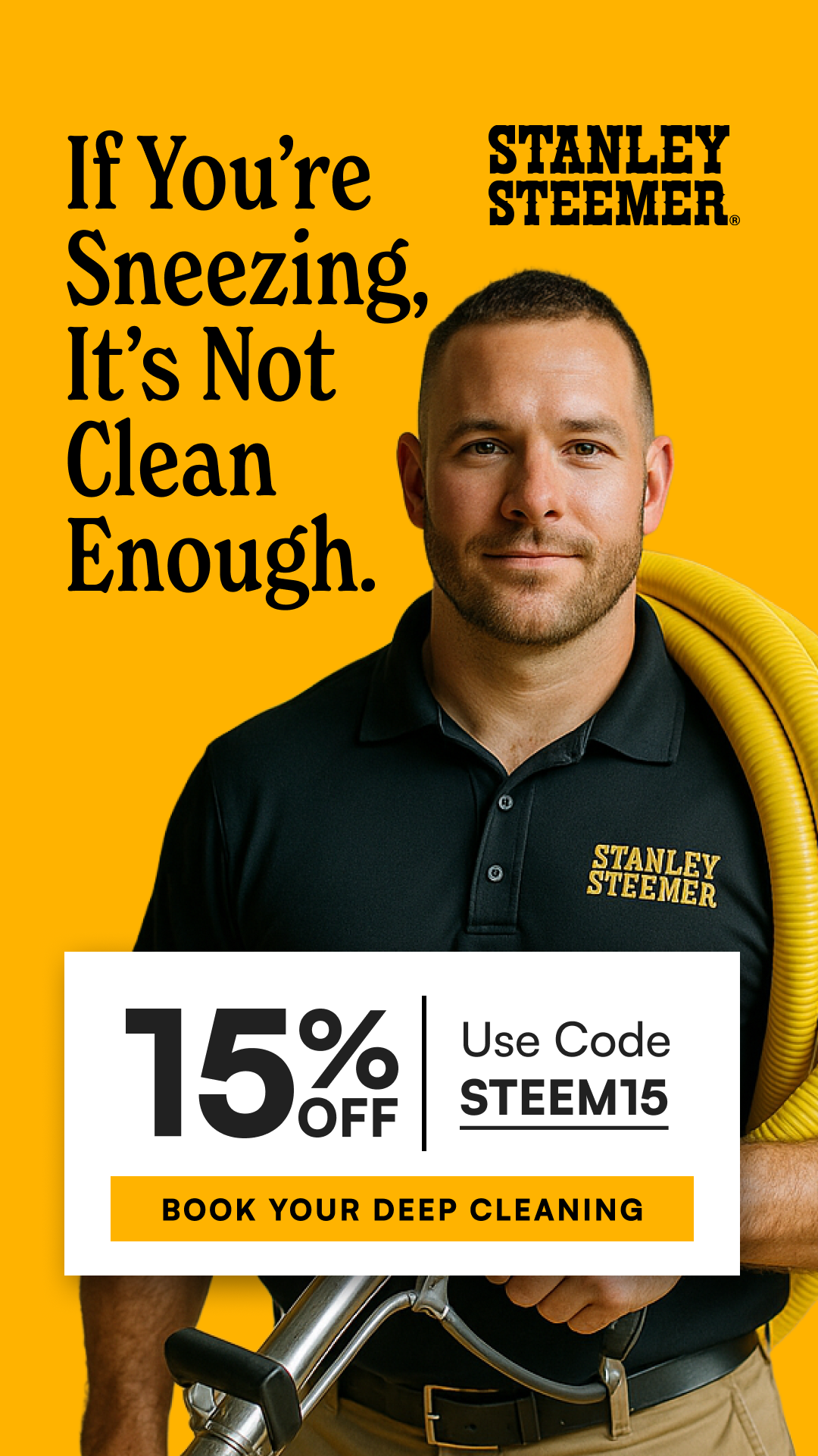Stanley Steemer Facebook ad