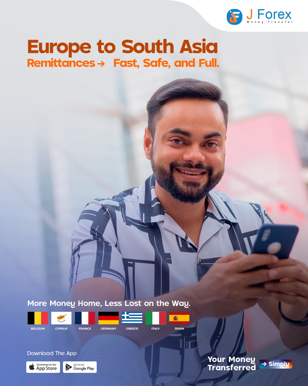 J Forex Money Transfer Facebook ad: Send money home with confidence