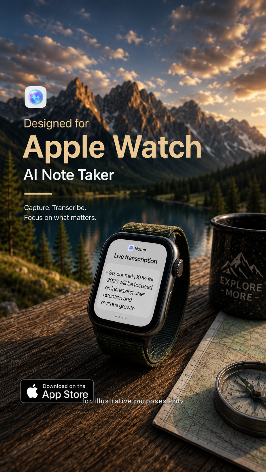 Notee: AI Note Taker Facebook ad