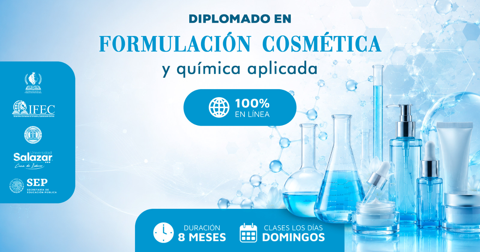 Instituto Sistema Educativo de Formación Profesional Facebook ad: Aprende a formular cosméticos como un profesional