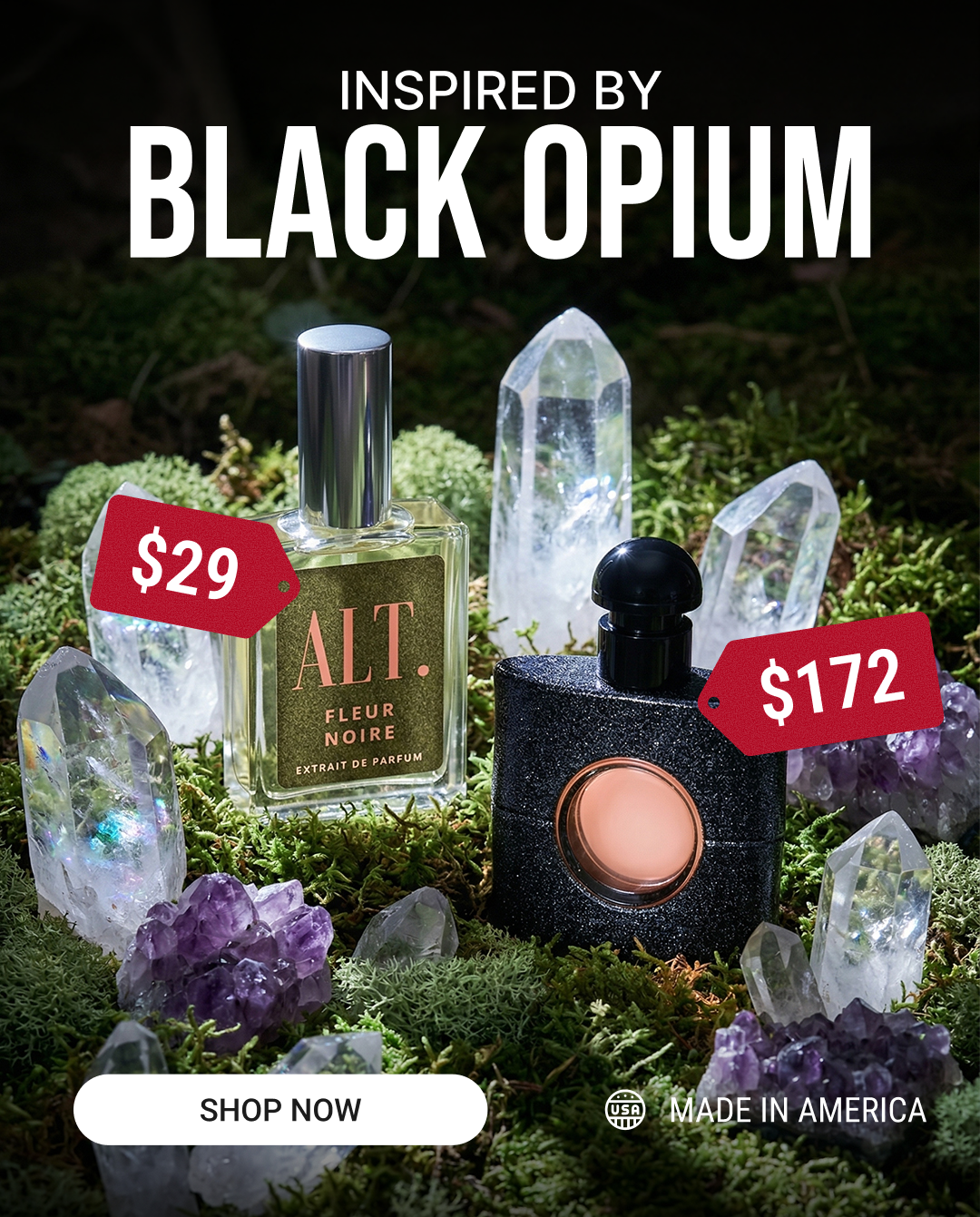ALT. Fragrances Facebook ad