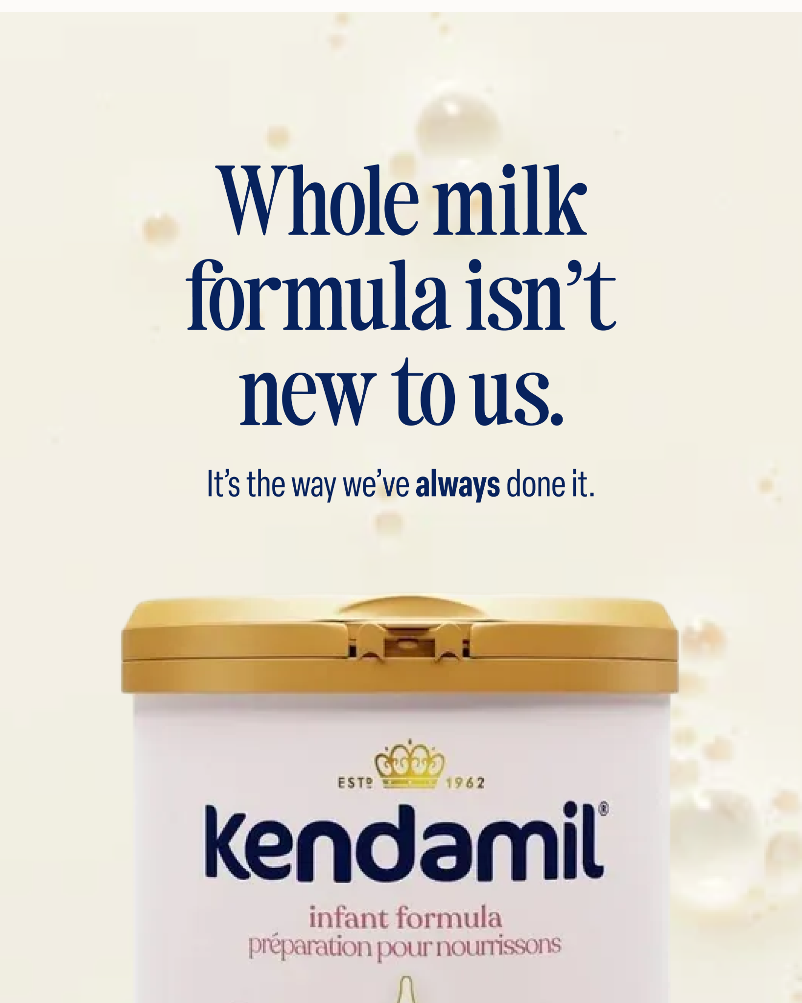 Kendamil Canada Facebook ad