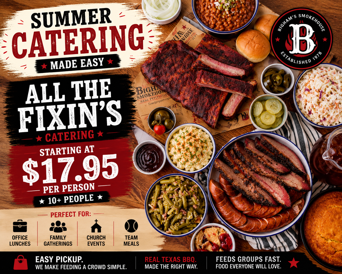 Bigham's Smokehouse Facebook ad