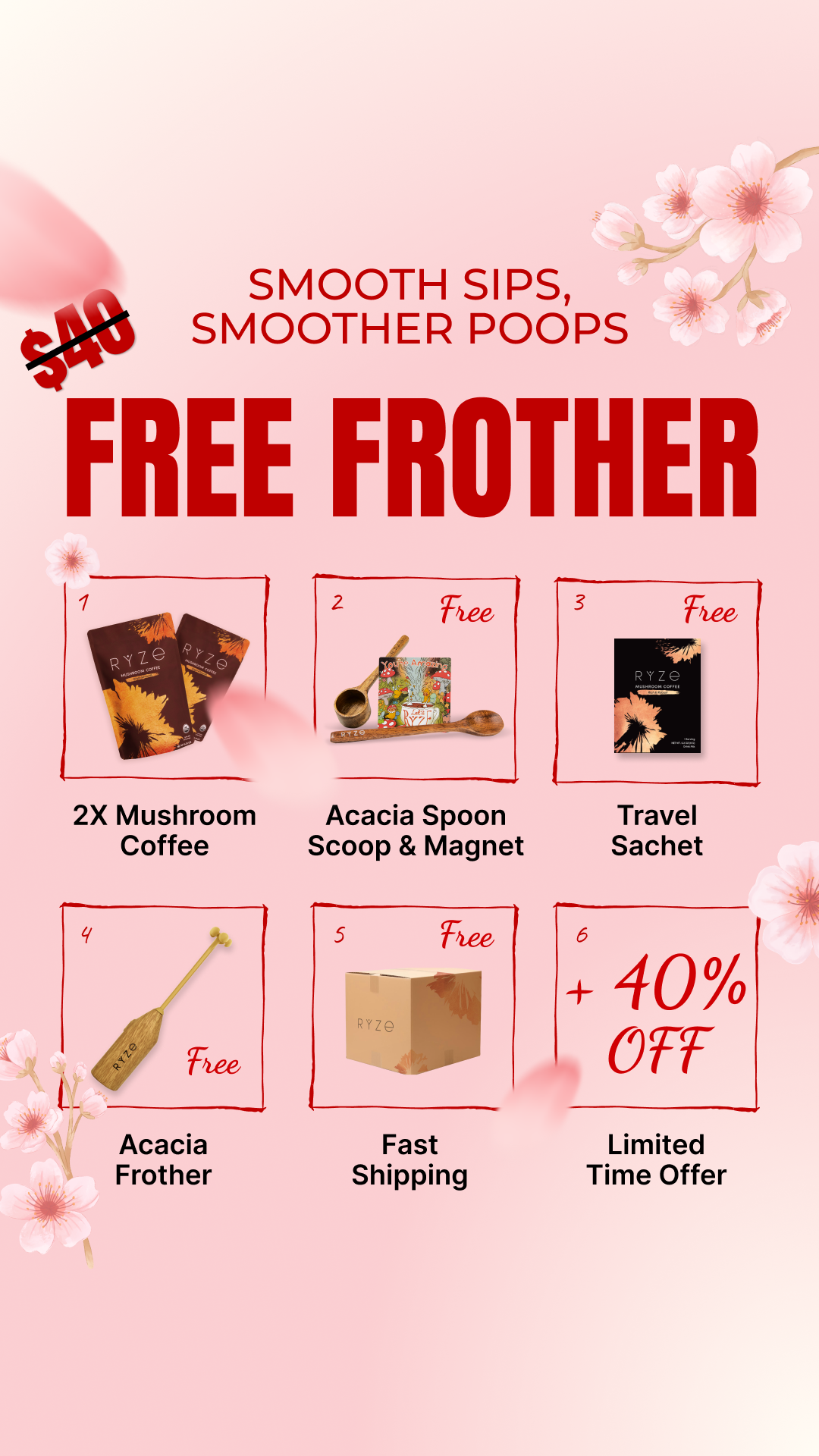 RYZE Superfoods Facebook ad