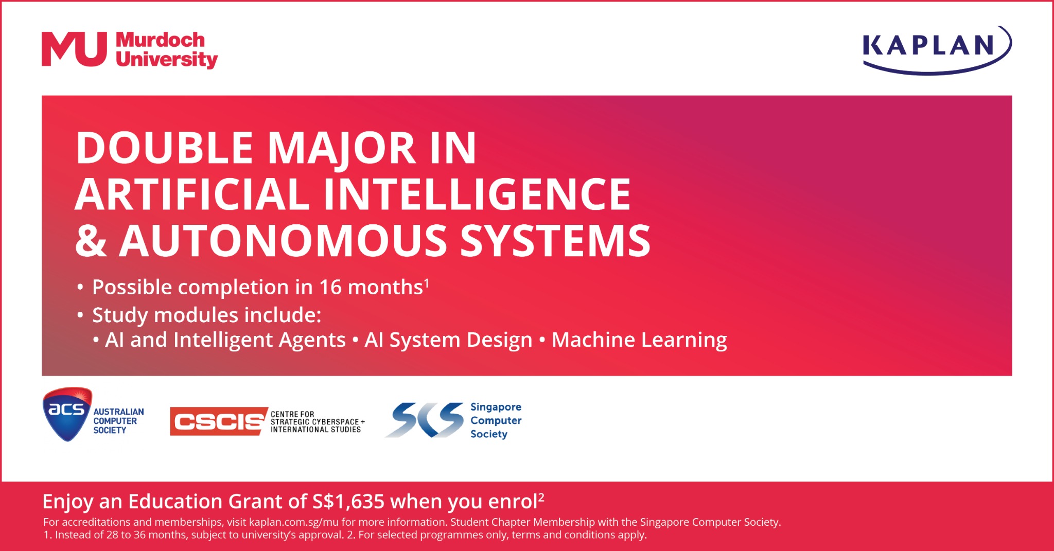 Kaplan Singapore Facebook ad