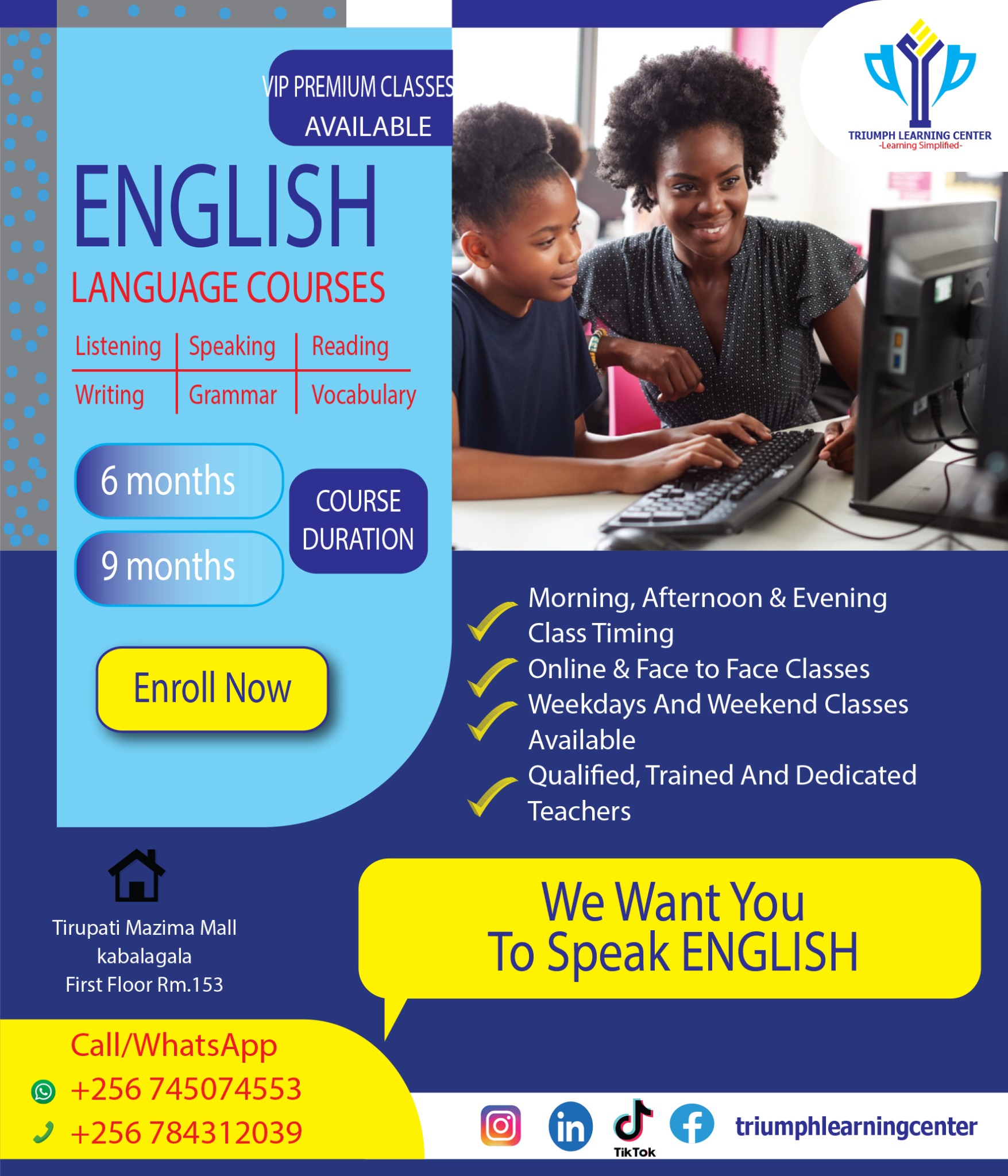 Triumph Learning Center Facebook ad from Jun 15, 2026