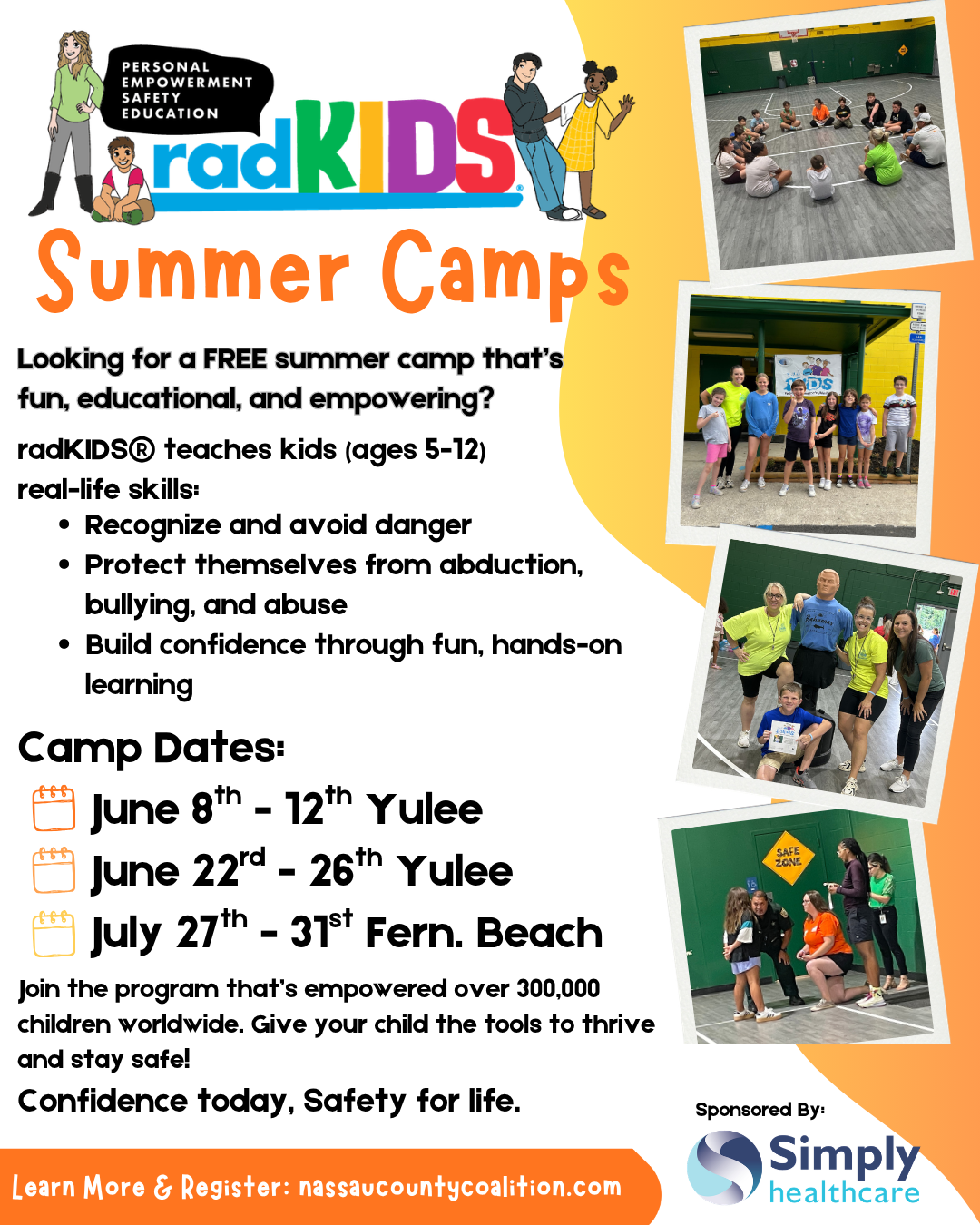 Nassau County Coalition for Community Health Facebook ad: FREE Summer Camp for Kids