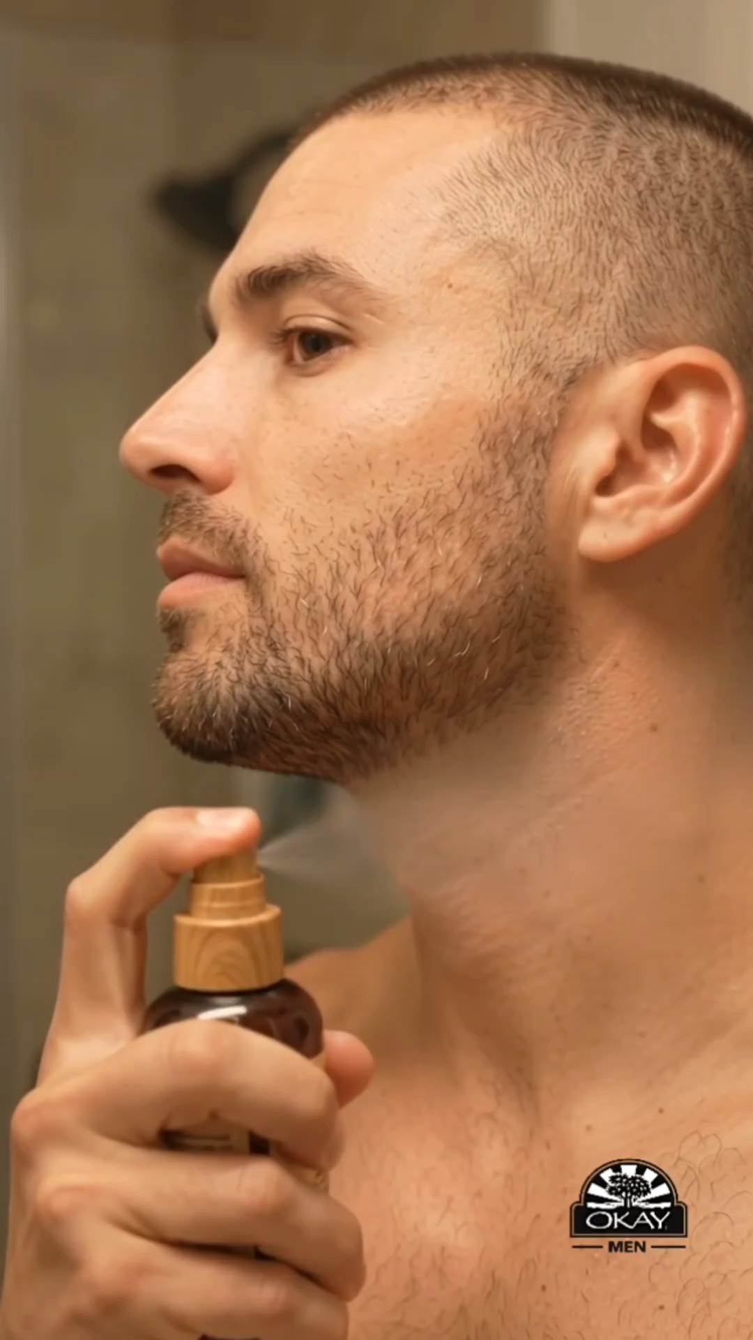 Okay For Men Facebook ad: Fresh shave, cleaner finish.