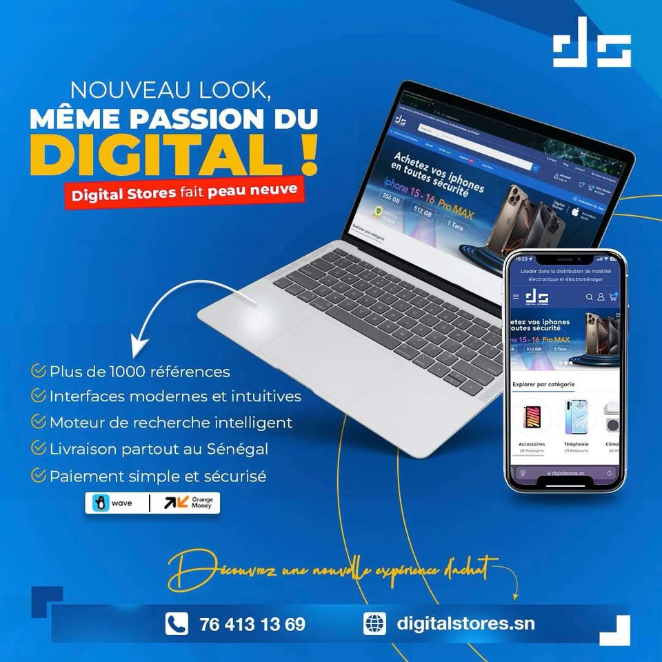 Digital Stores Facebook ad: Découvrez le nouveau visage de Digital Stores!