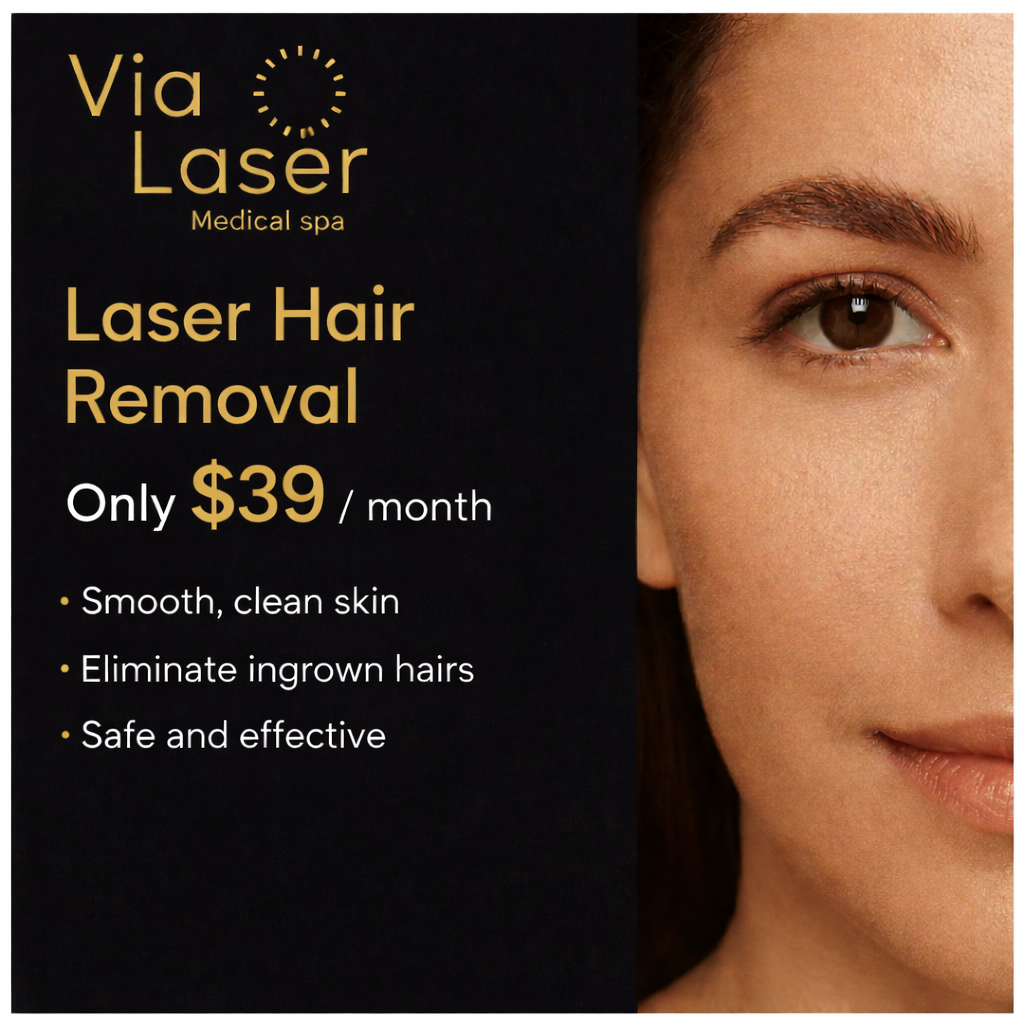 Via Laser Facebook ad: Smooth Skin, Every Day