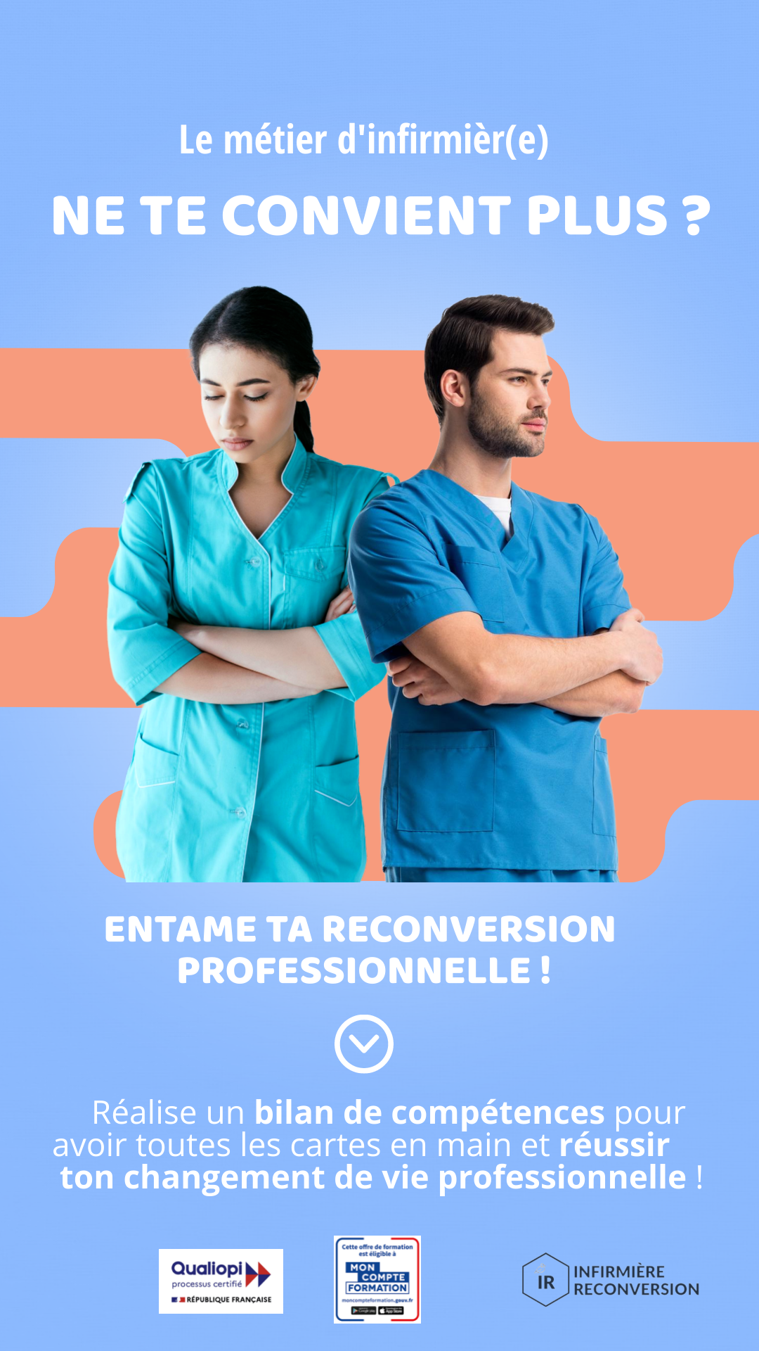 Infirmiere Reconversion Facebook ad