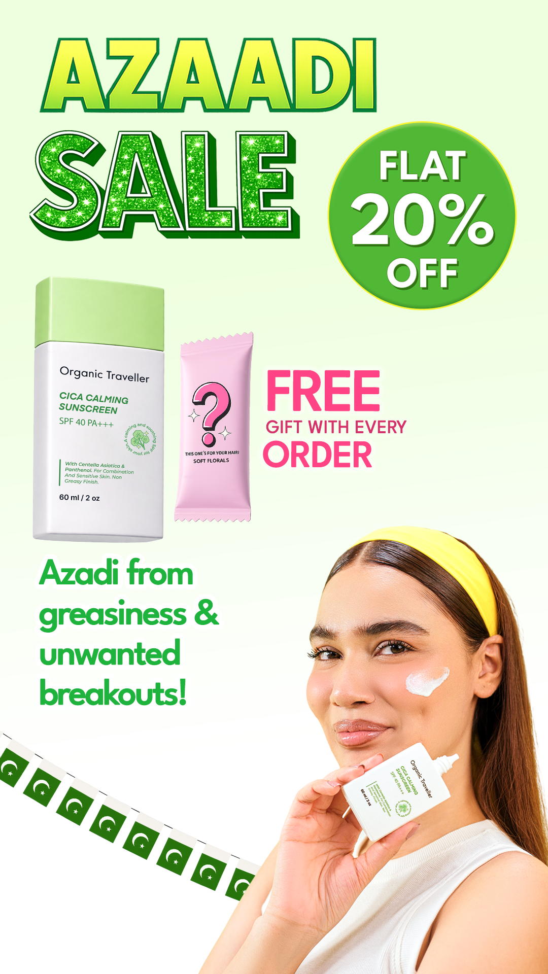 Organic Traveller - Skincare Facebook ad