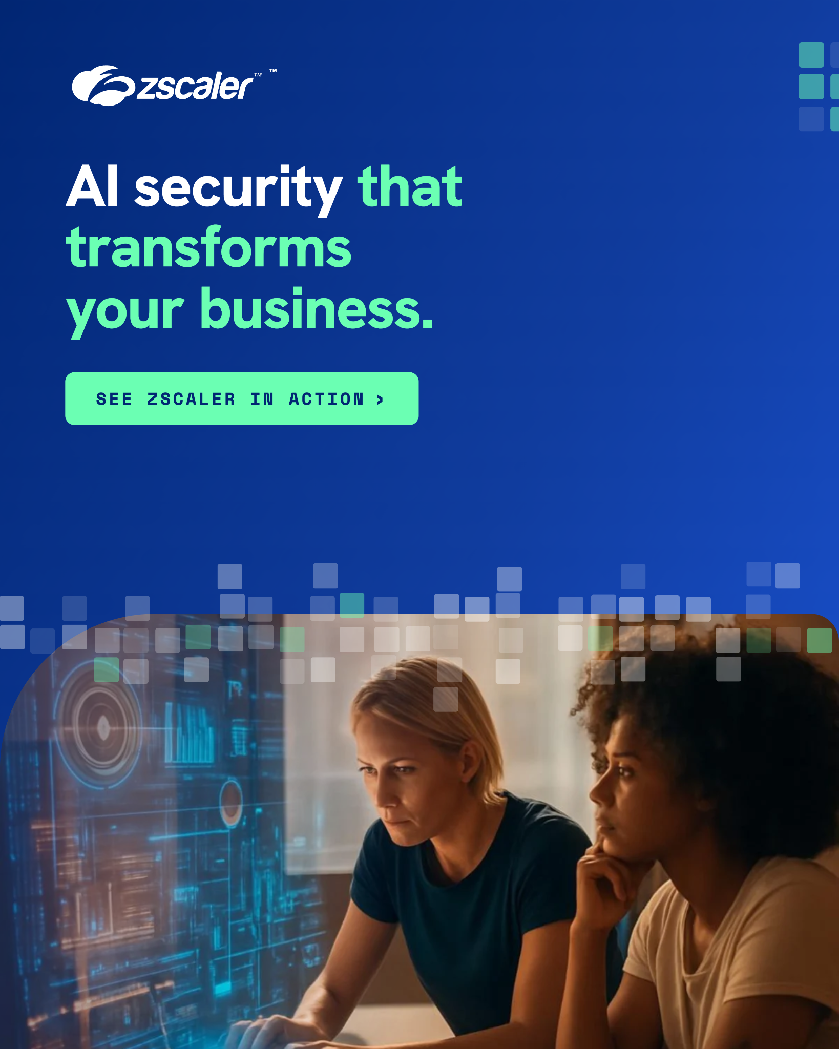 Zscaler Facebook ad: Experience the Zscaler AI Security platform built on zero…