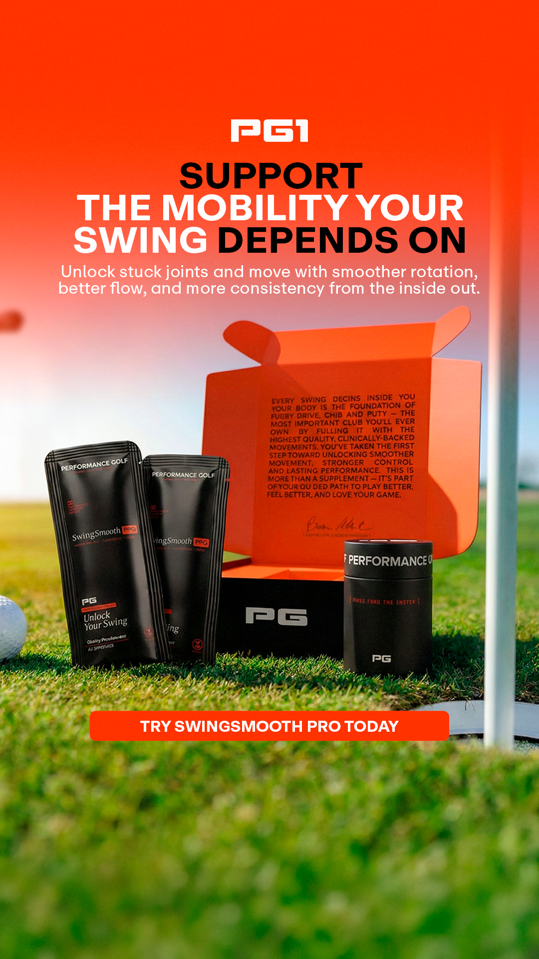 Performance Golf Facebook ad