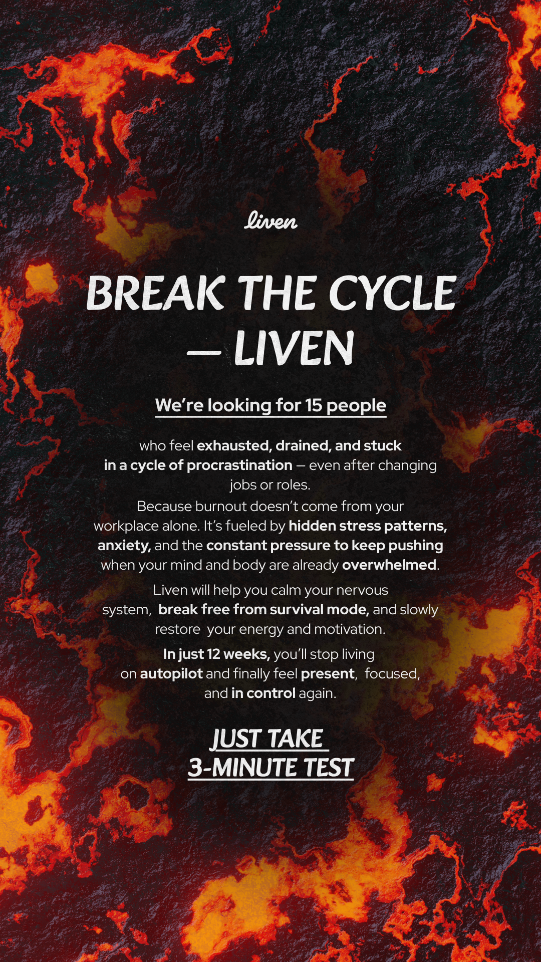 Liven: Self-Discovery Community Facebook ad