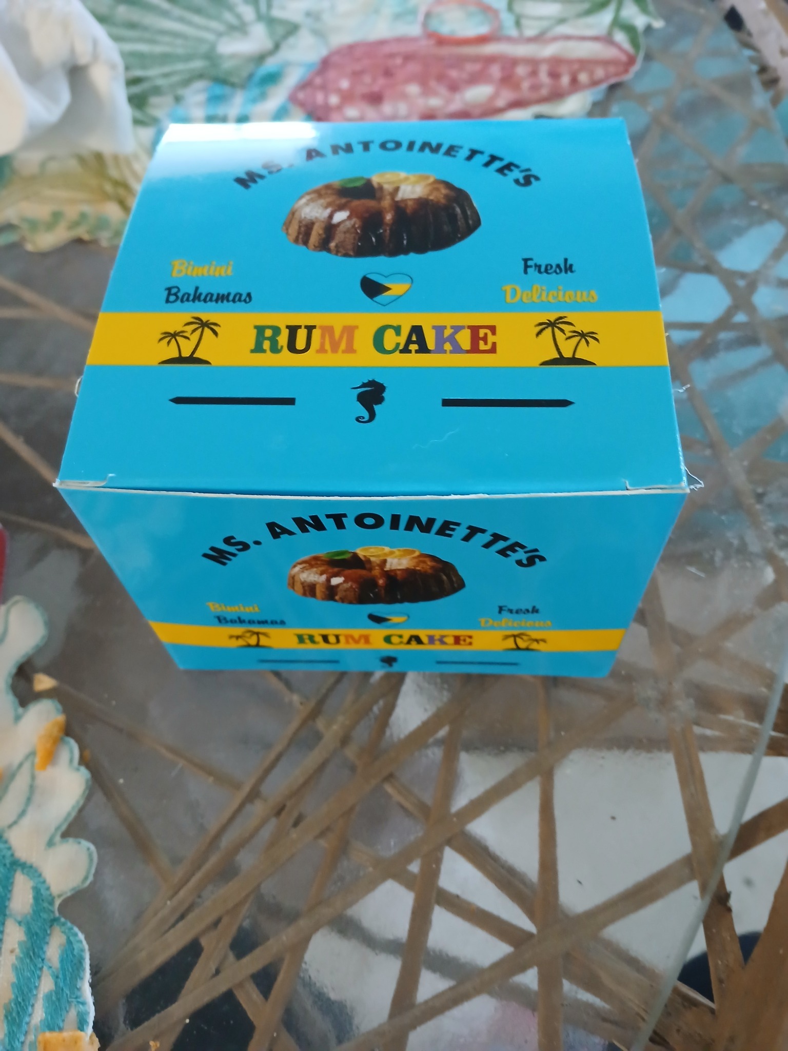 Ms. Antoinette's Bimini Bahamas Rum Cakes Facebook ad: 6 flavors of Ms.