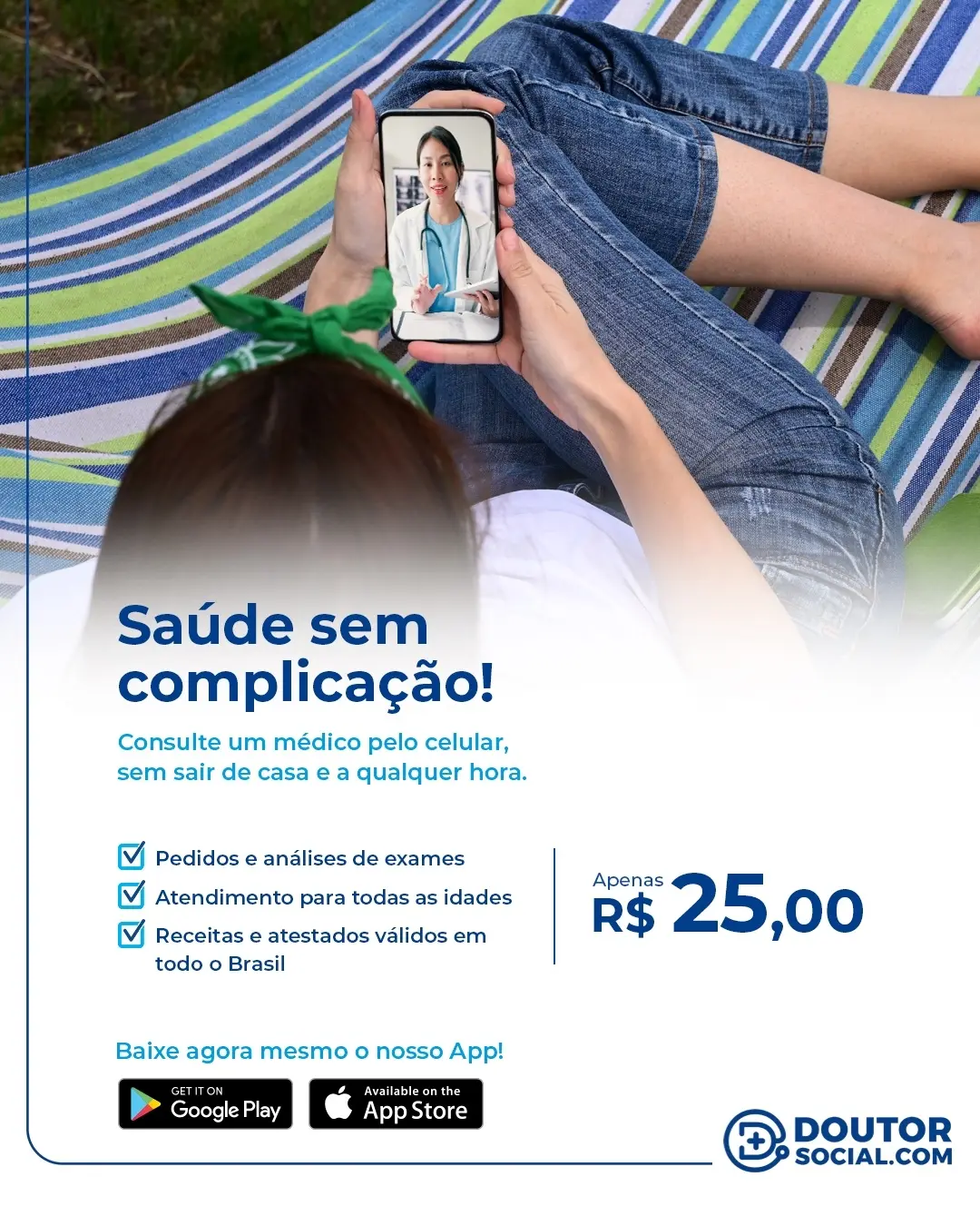 Help Global Brazil Facebook ad: Baixe agora mesmo nosso app. Disponível para Android e iOS.