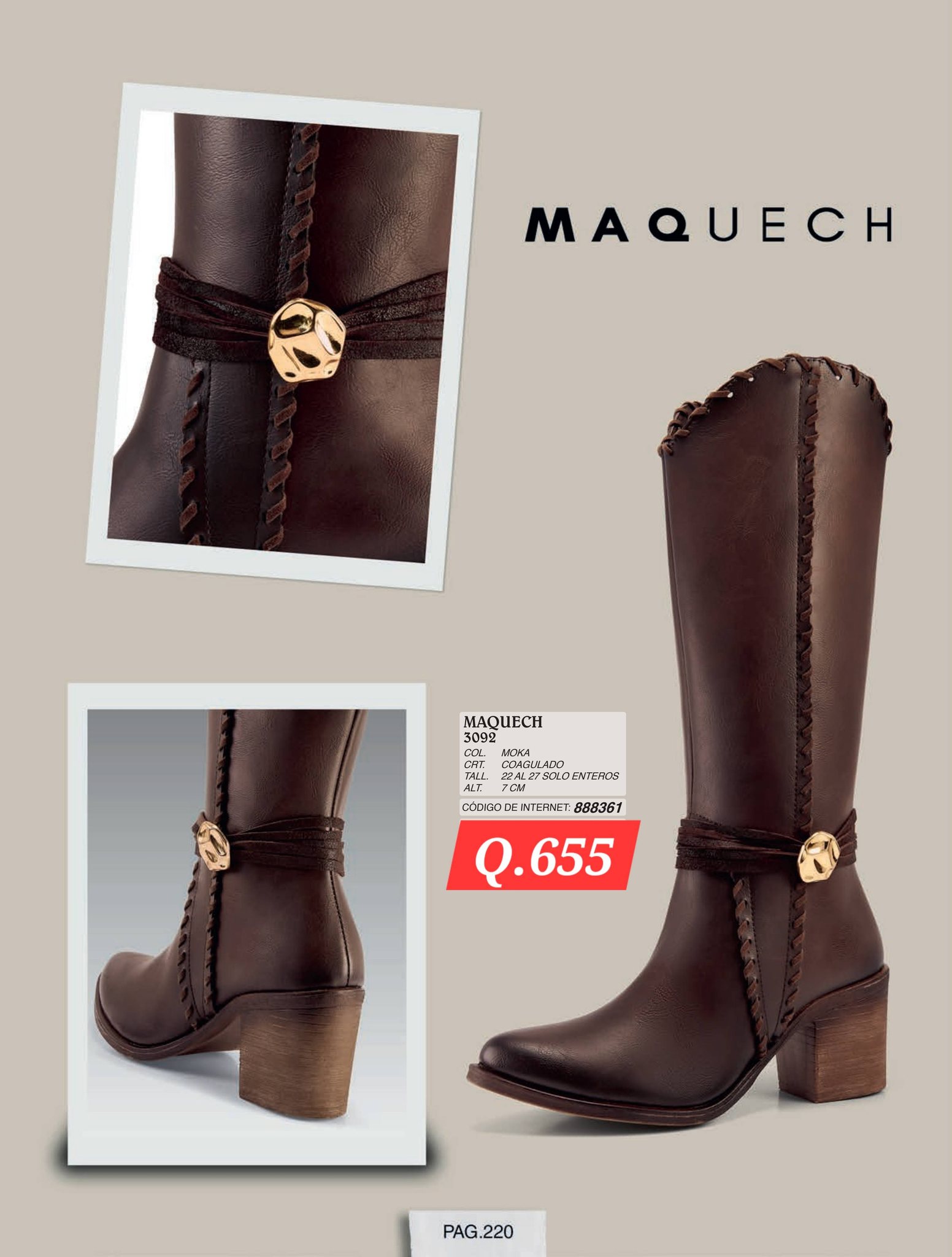 Impo CLZ Facebook ad: BOTAS PARA DAMA