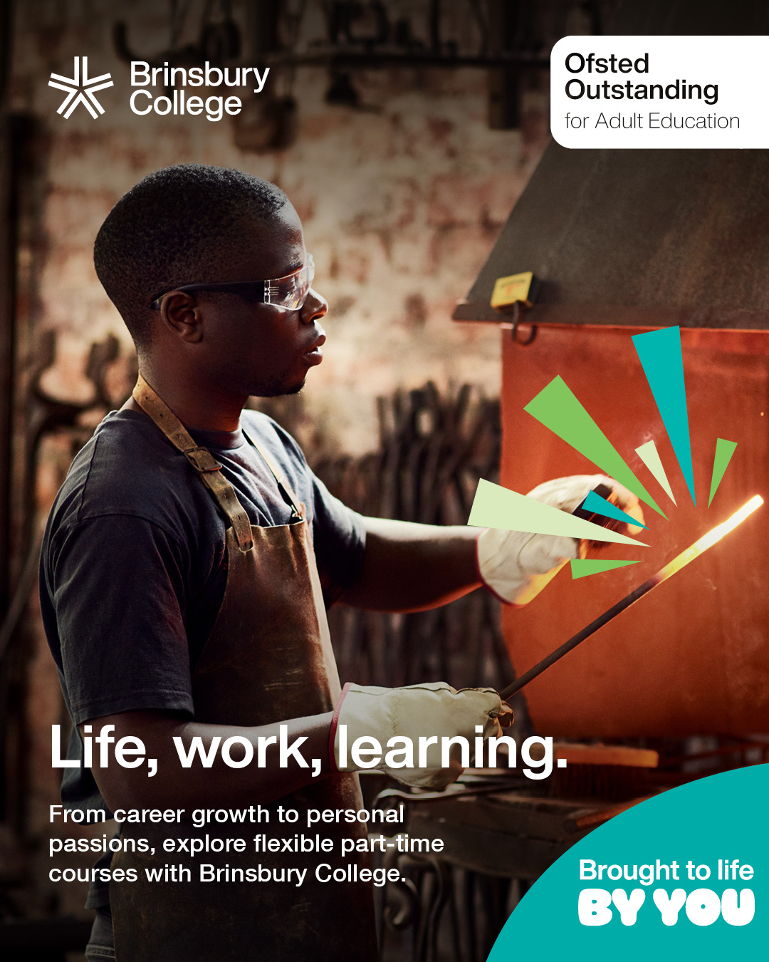 Brinsbury College Facebook ad: From creative pursuits to career progression, discover…