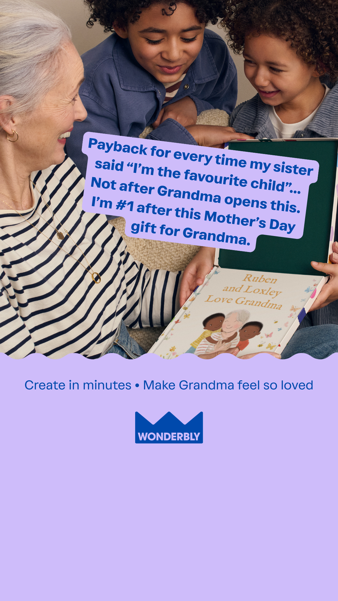 Wonderbly Facebook ad