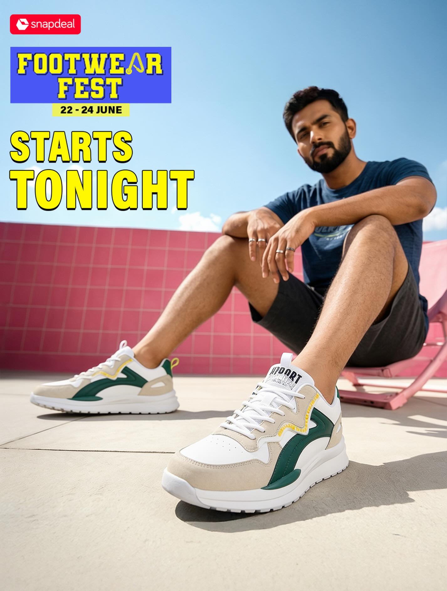 Snapdeal Facebook ad: Lace up for savings!