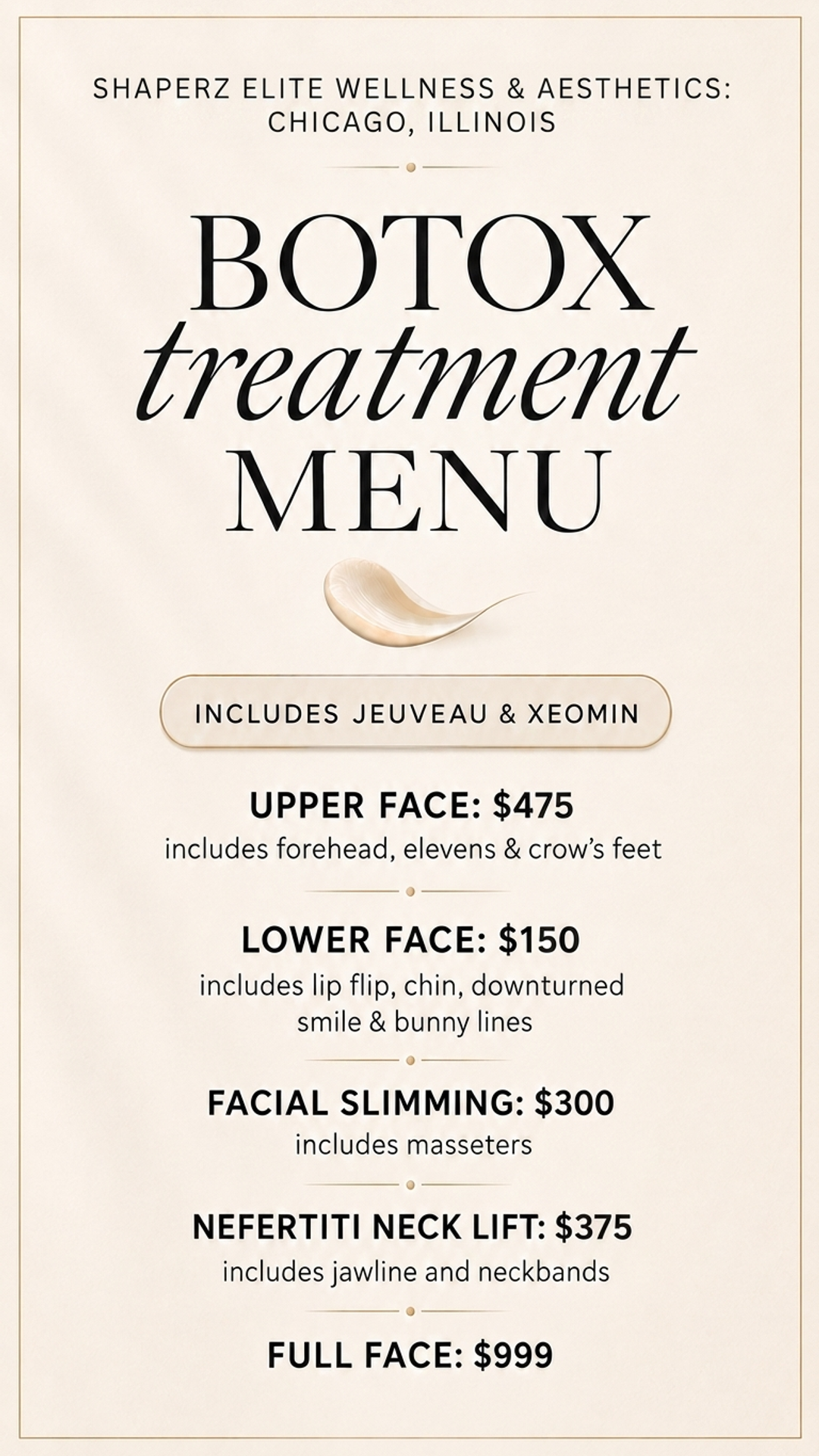 Shaperz Elite Wellness and Aesthetics Facebook ad