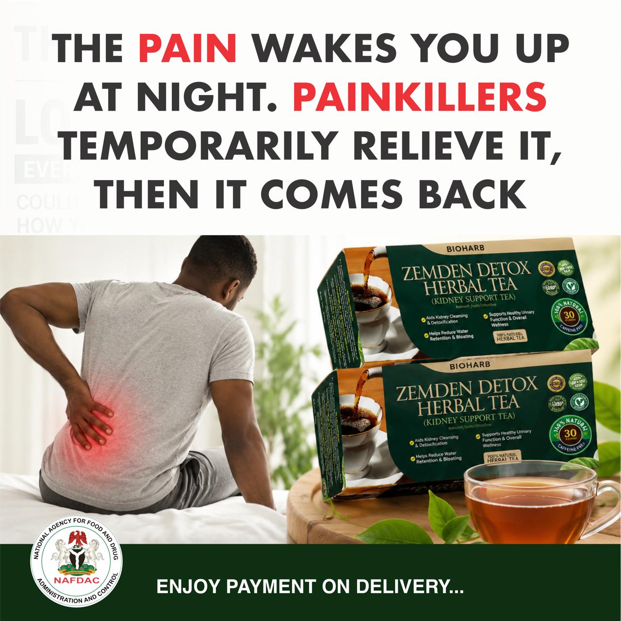 Herbal Kidney Tea Facebook ad: FREE DELIVERY AND PAYMENT ON DELIVERY