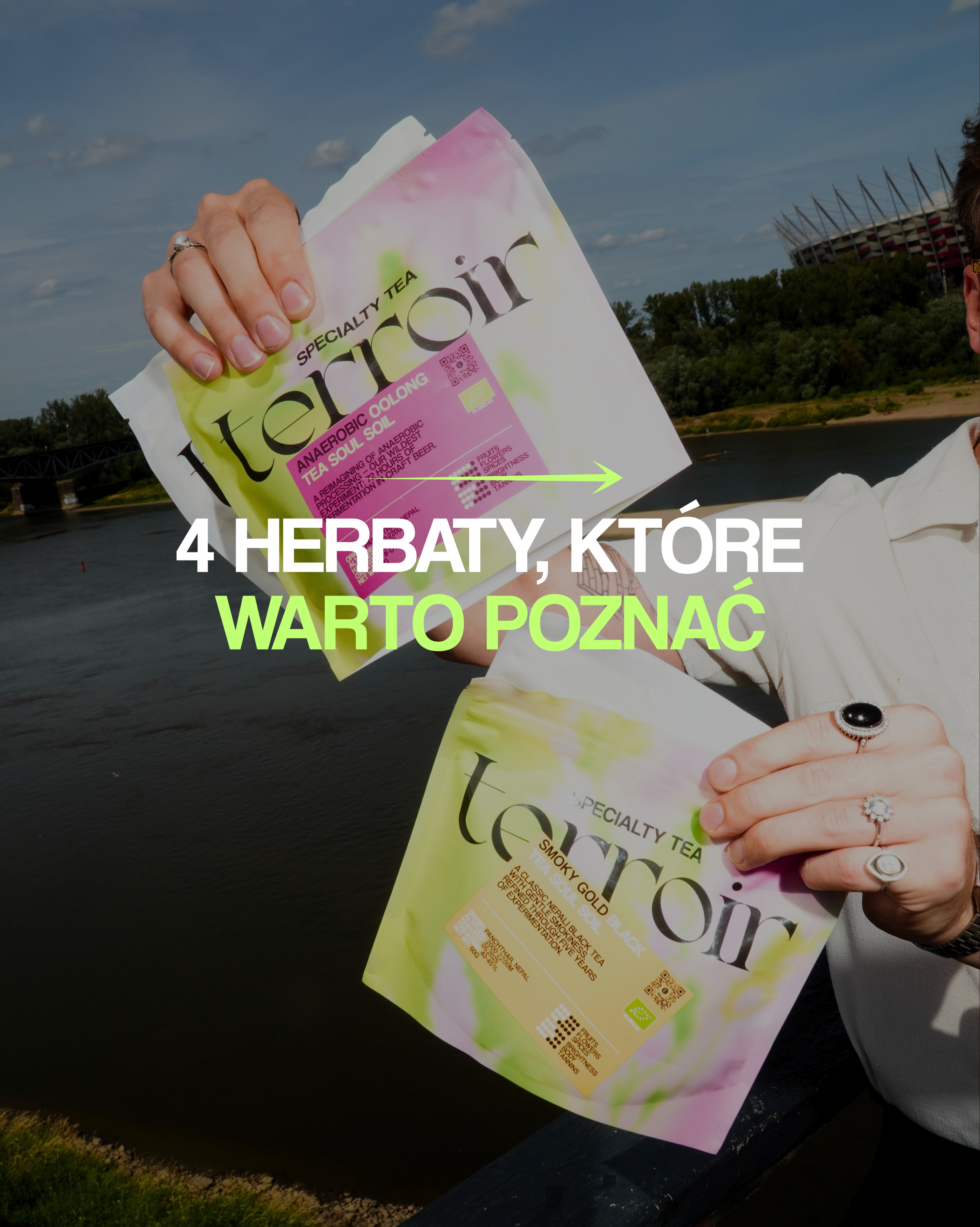 Terroir Facebook ad: Zwykłą herbatę zaparzasz i wyrzucasz liść.