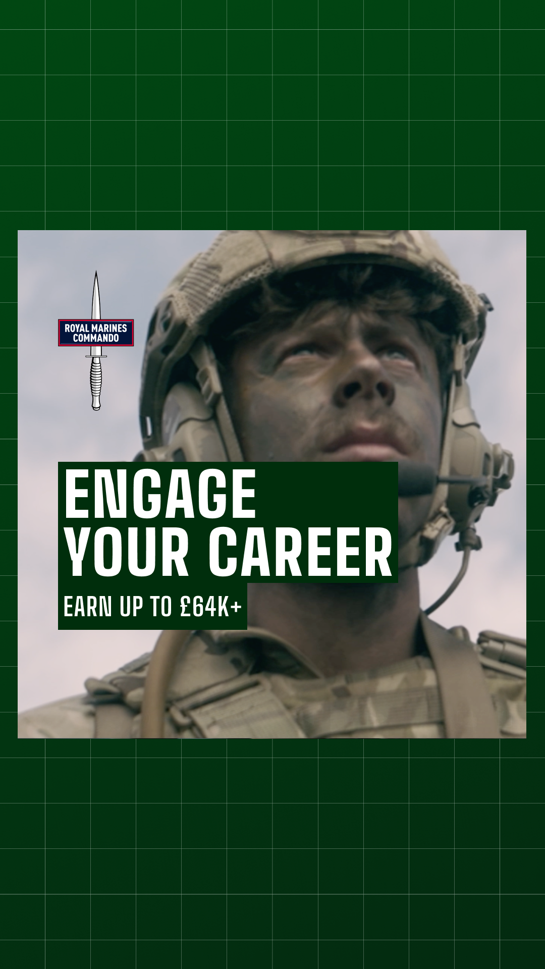 Royal Marines Recruitment Facebook ad from Jan 23, 2026