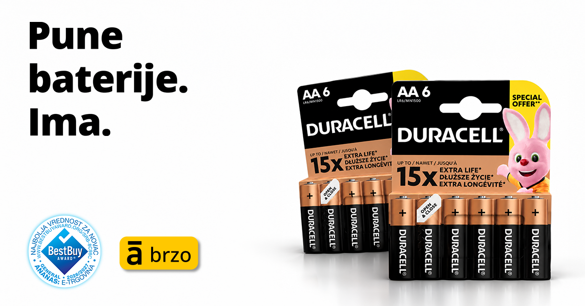 Ananas.rs Facebook ad: Super cena baterija na Ananasu.