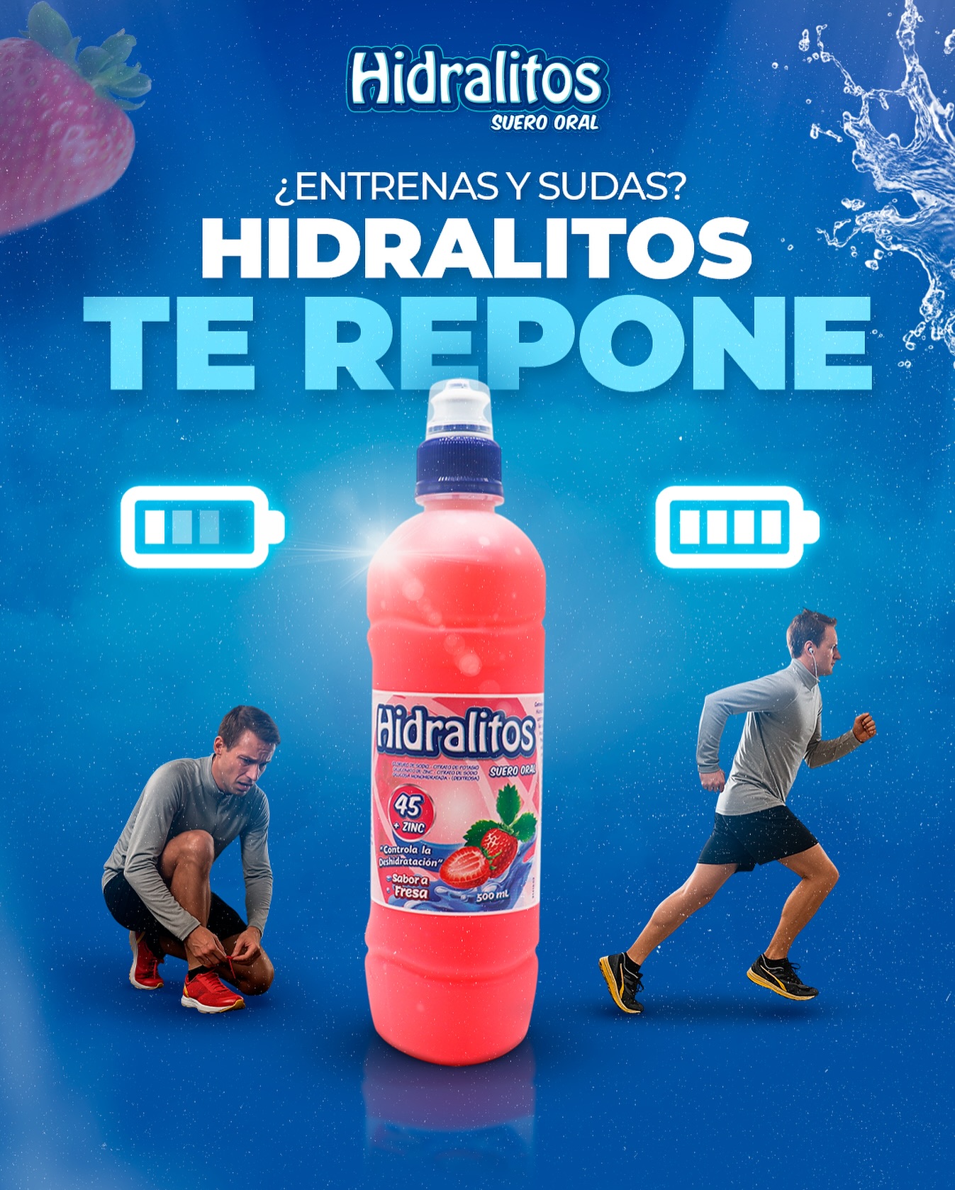 Hidralitos Facebook ad: No dejes que el agotamiento de frene, Hidralitos…