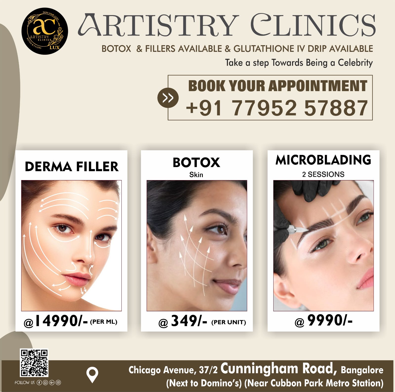 Artistry Clinics lux Facebook ad