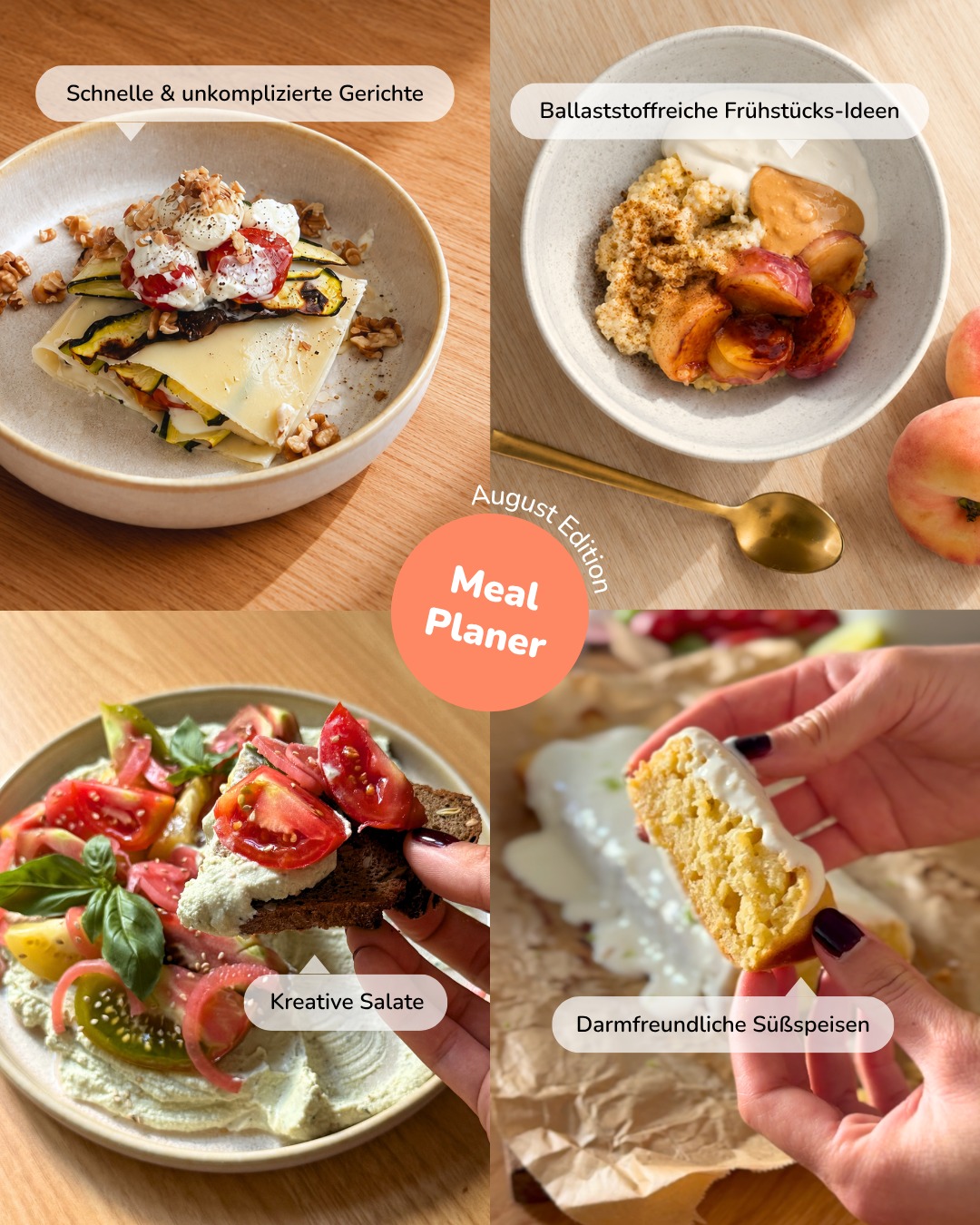 myBioma Facebook ad: Meal Planning mit myBioma | August Edition