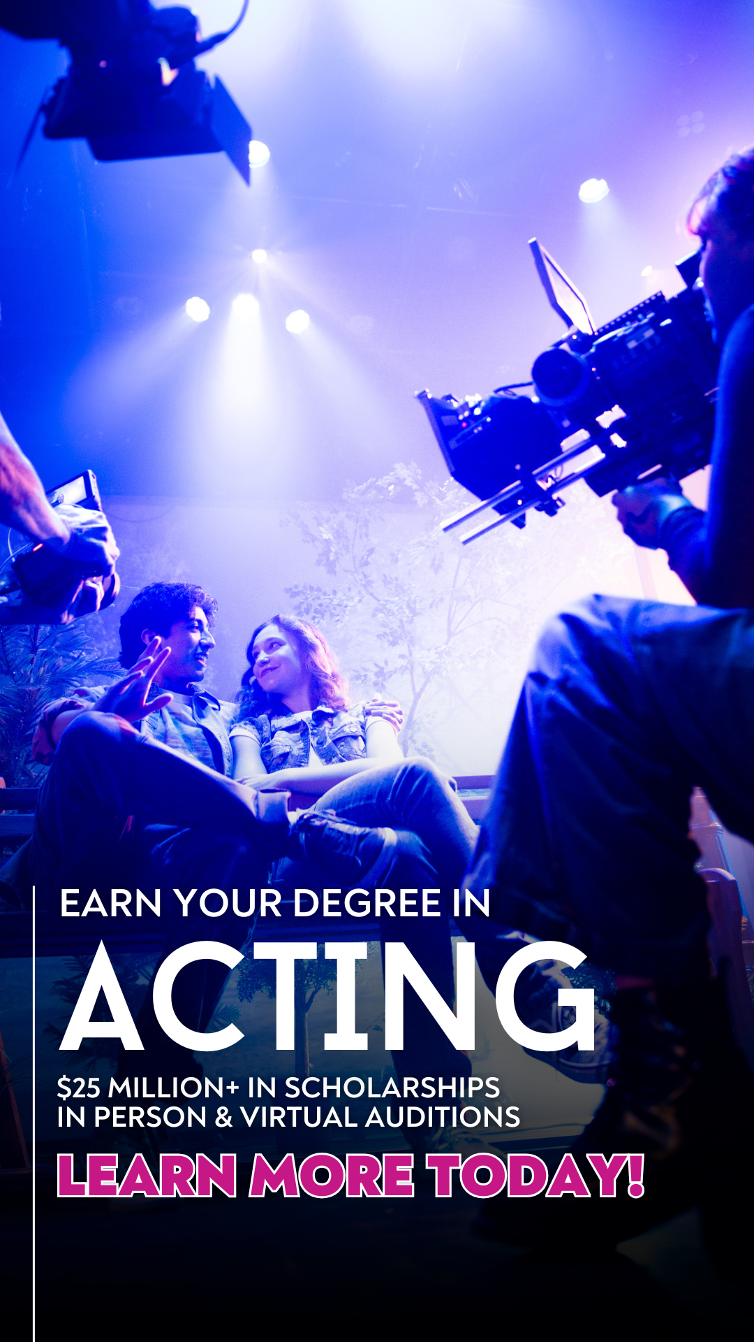 AMDA College Facebook ad