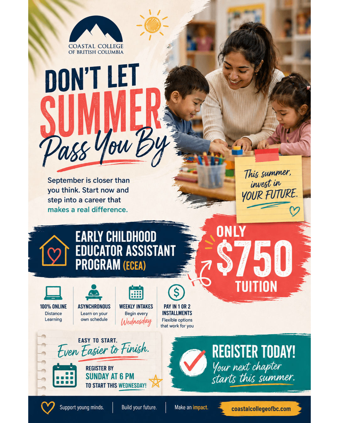 Coastal College of British Columbia Facebook ad