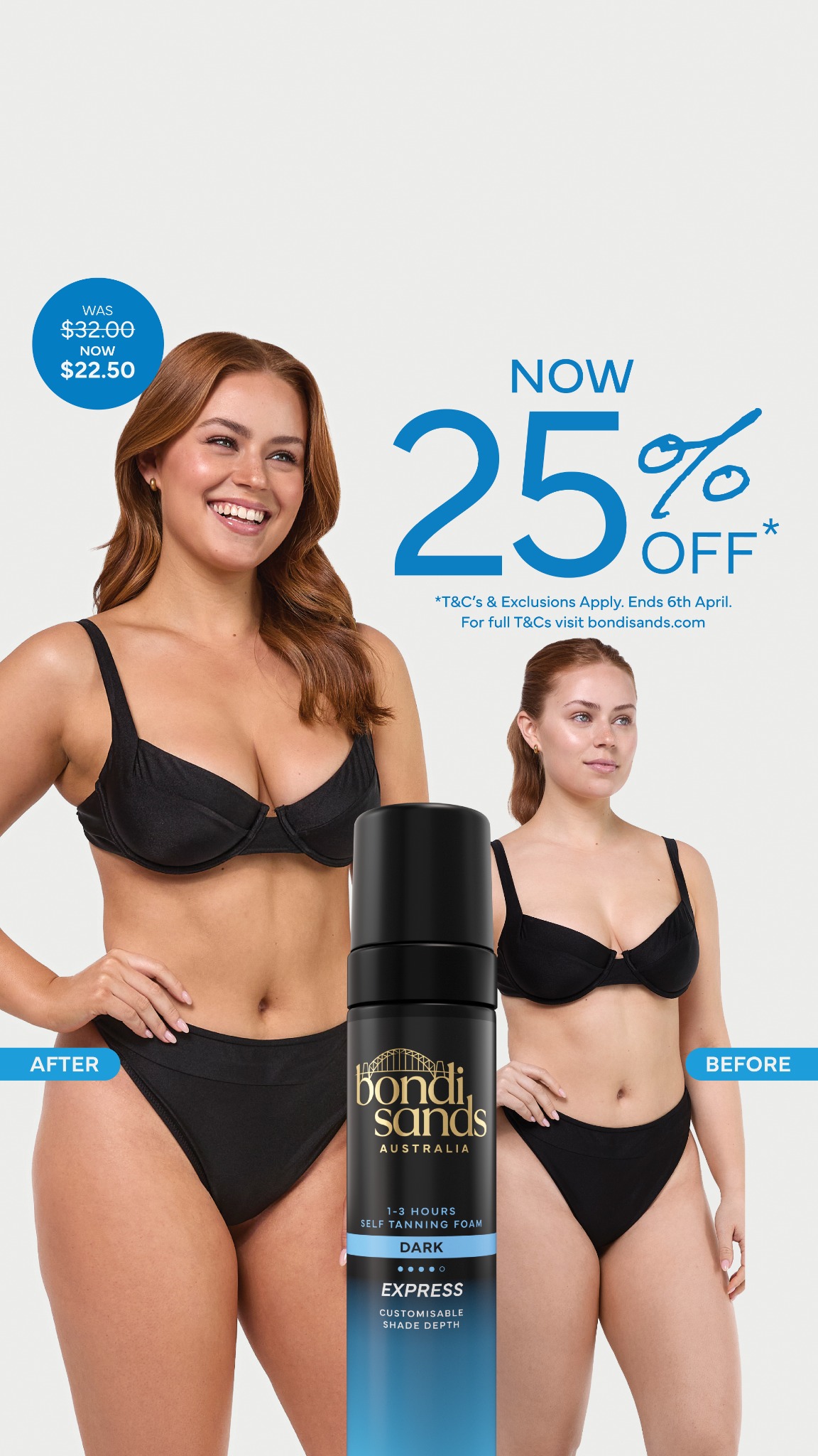 Bondi Sands Facebook ad from Apr 1, 2026