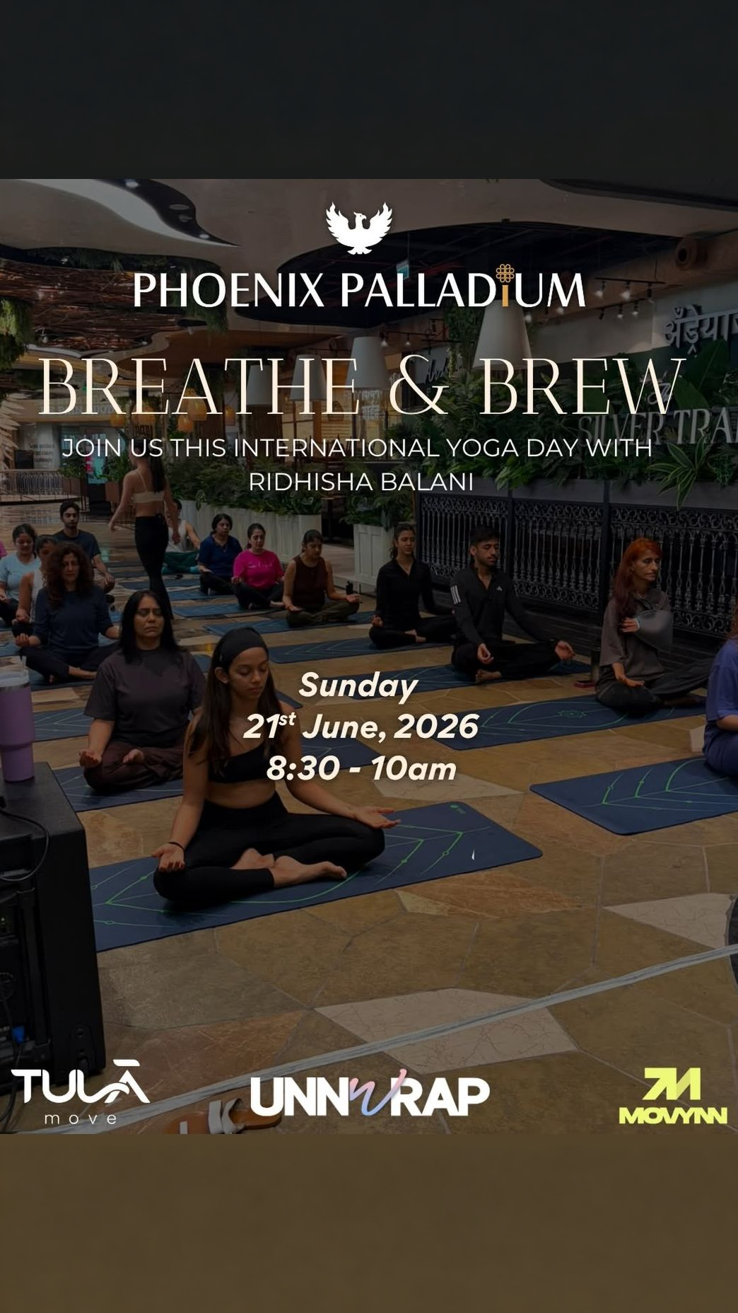 Phoenix Palladium Facebook ad: Celebrate this International Yoga Day