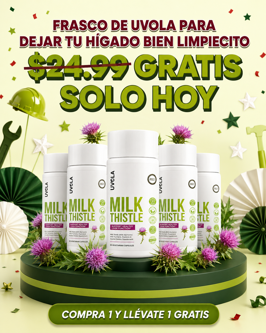 Remedios Naturales 365 Facebook ad: ¡OFERTA DEL DIA DEL TRABAJO!
