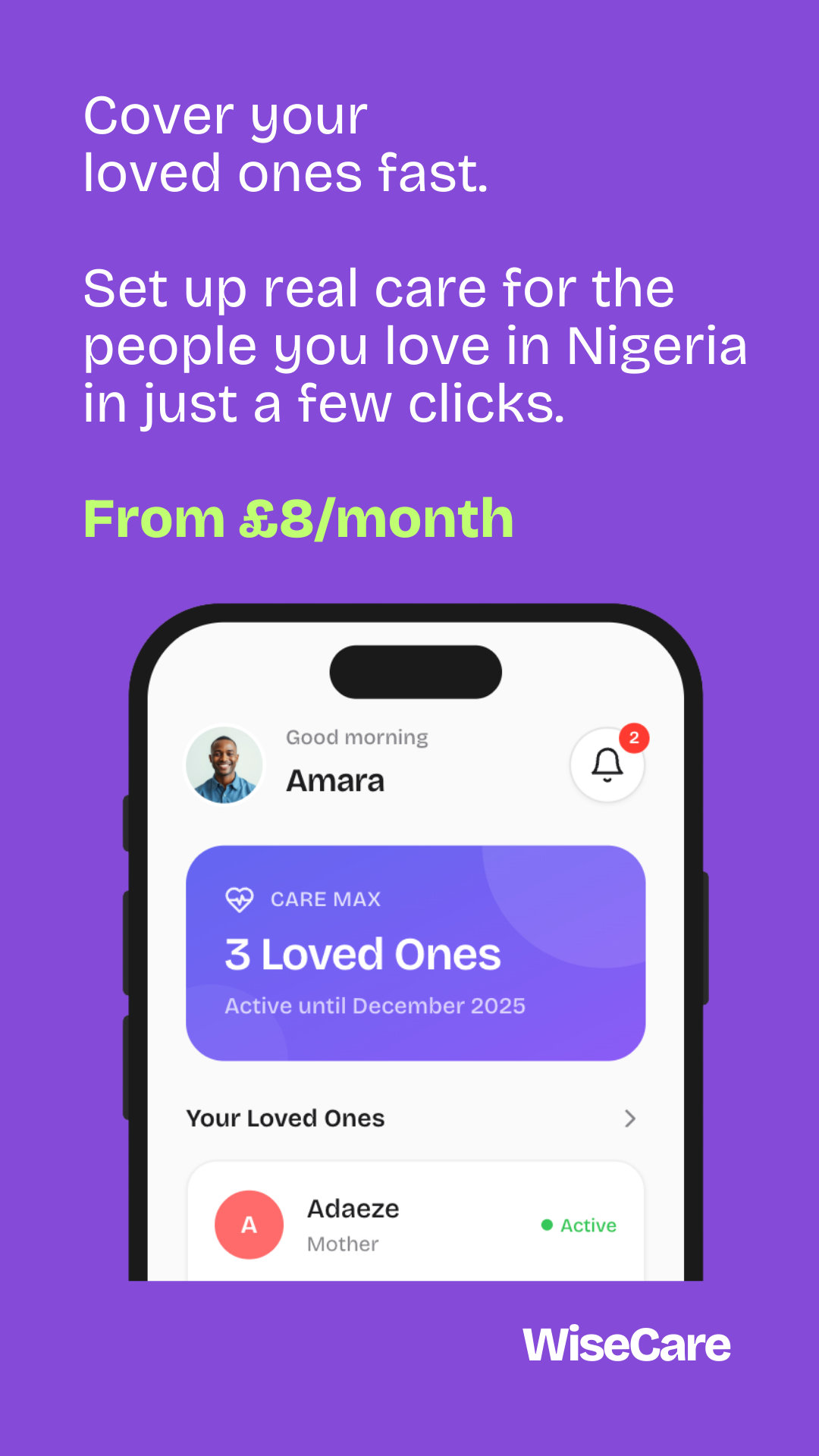 WiseCare Facebook ad from Feb 26, 2026