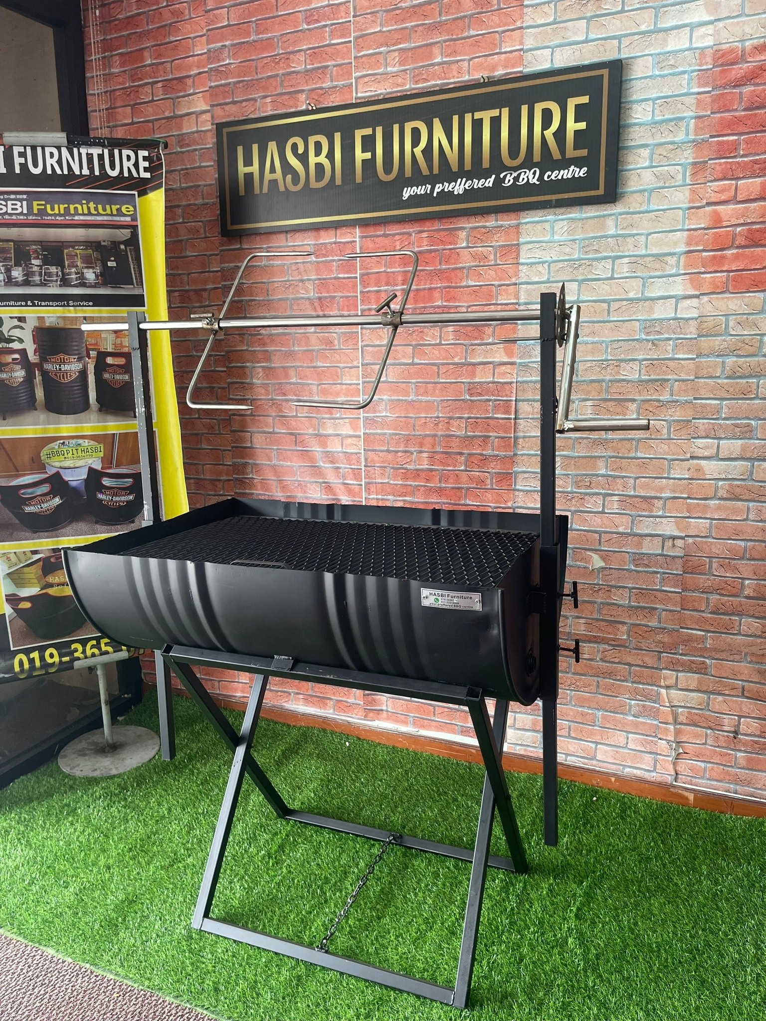 HASBI Furniture, Pembekal Tong Salai BBQ NO.1 di Malaysia Facebook ad: ••Kenapa WAJIB beli Dapur Kambing Golek HASBI?
