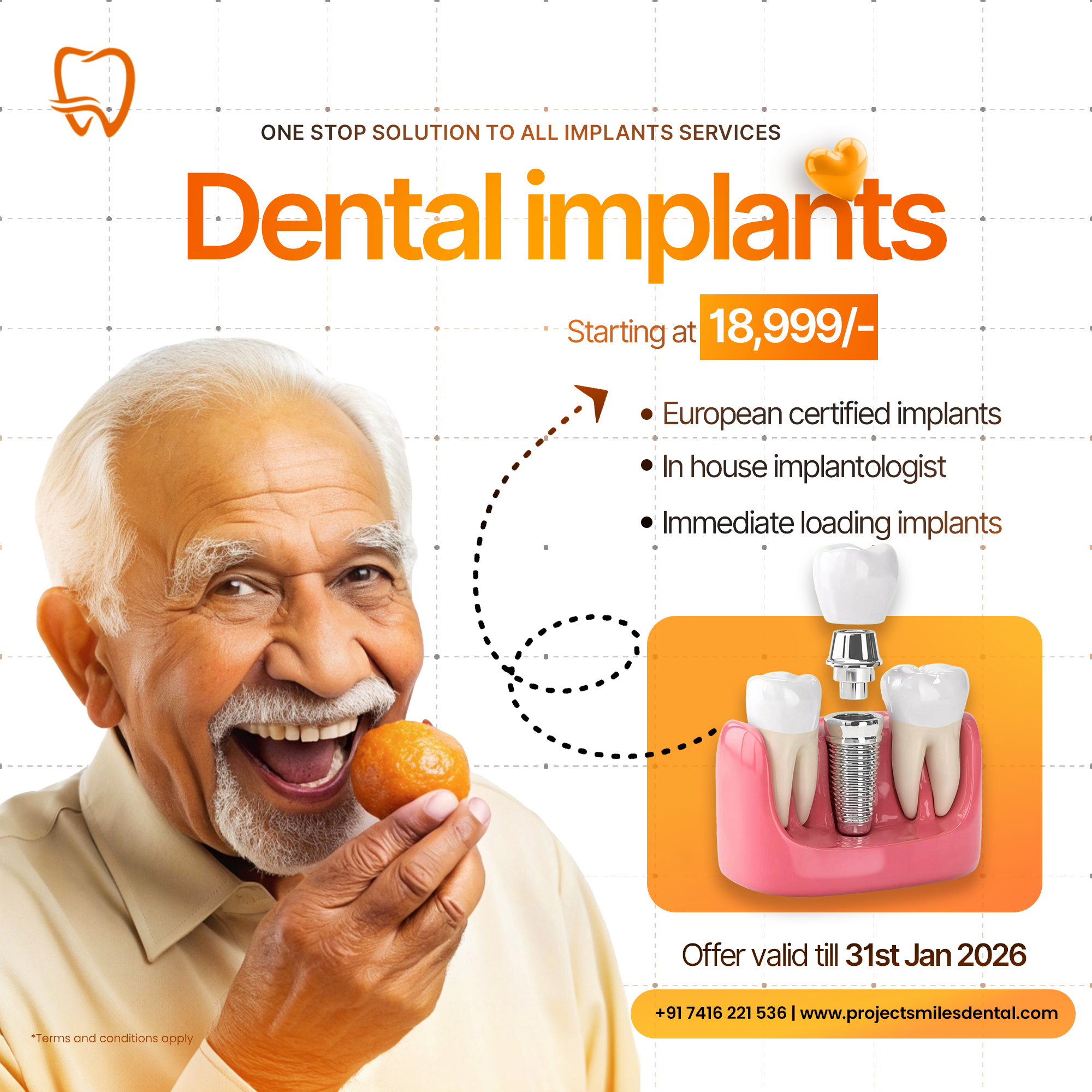 Project smiles dental Facebook ad from Jan 5, 2026