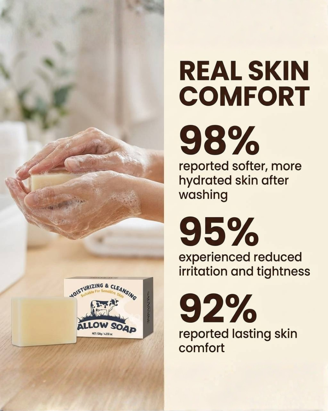 Vivir Bien Facebook ad: Finally, A Soap Your Skin Can Tolerate