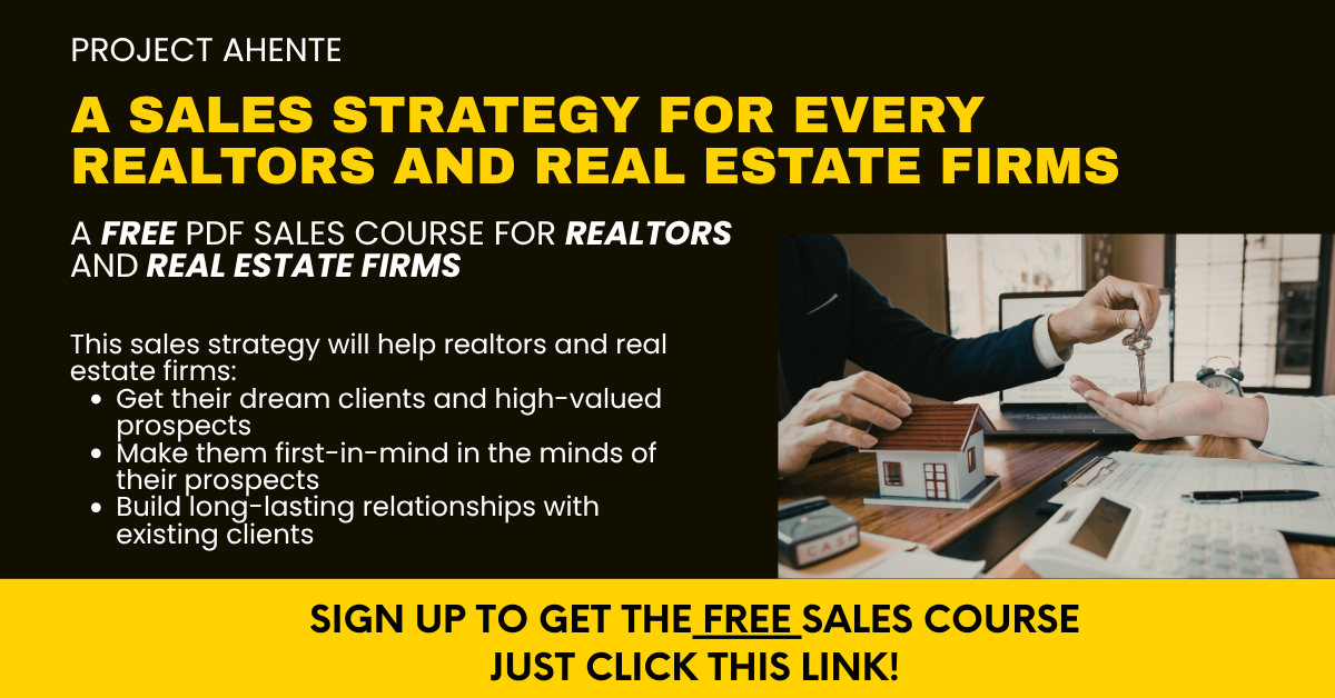 Project Ahente Facebook ad: FREE Sale Strategy course for Realtors