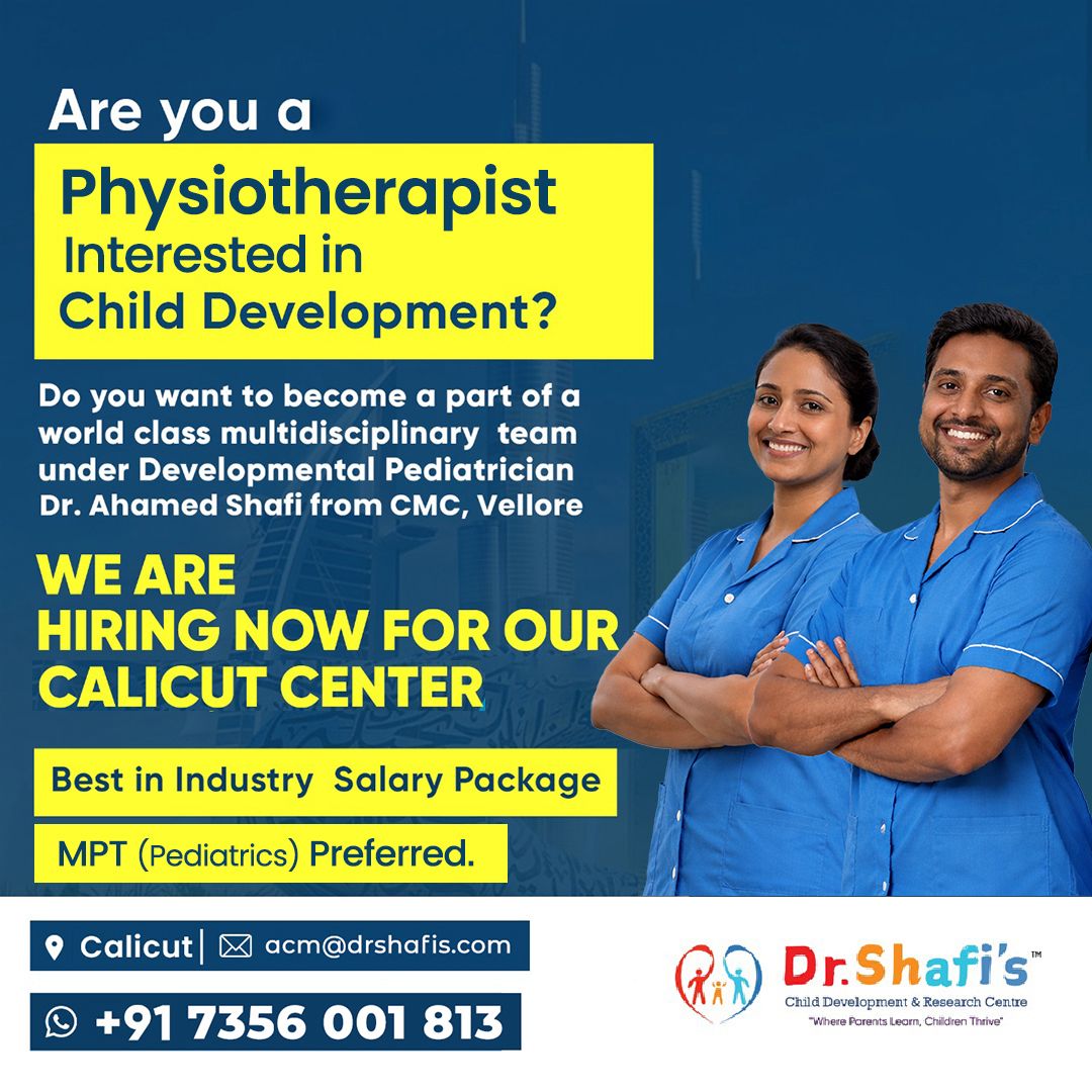 Dr. Shafis Child Development & Research Centre Facebook ad: We are hiring! Best opportunity for…
