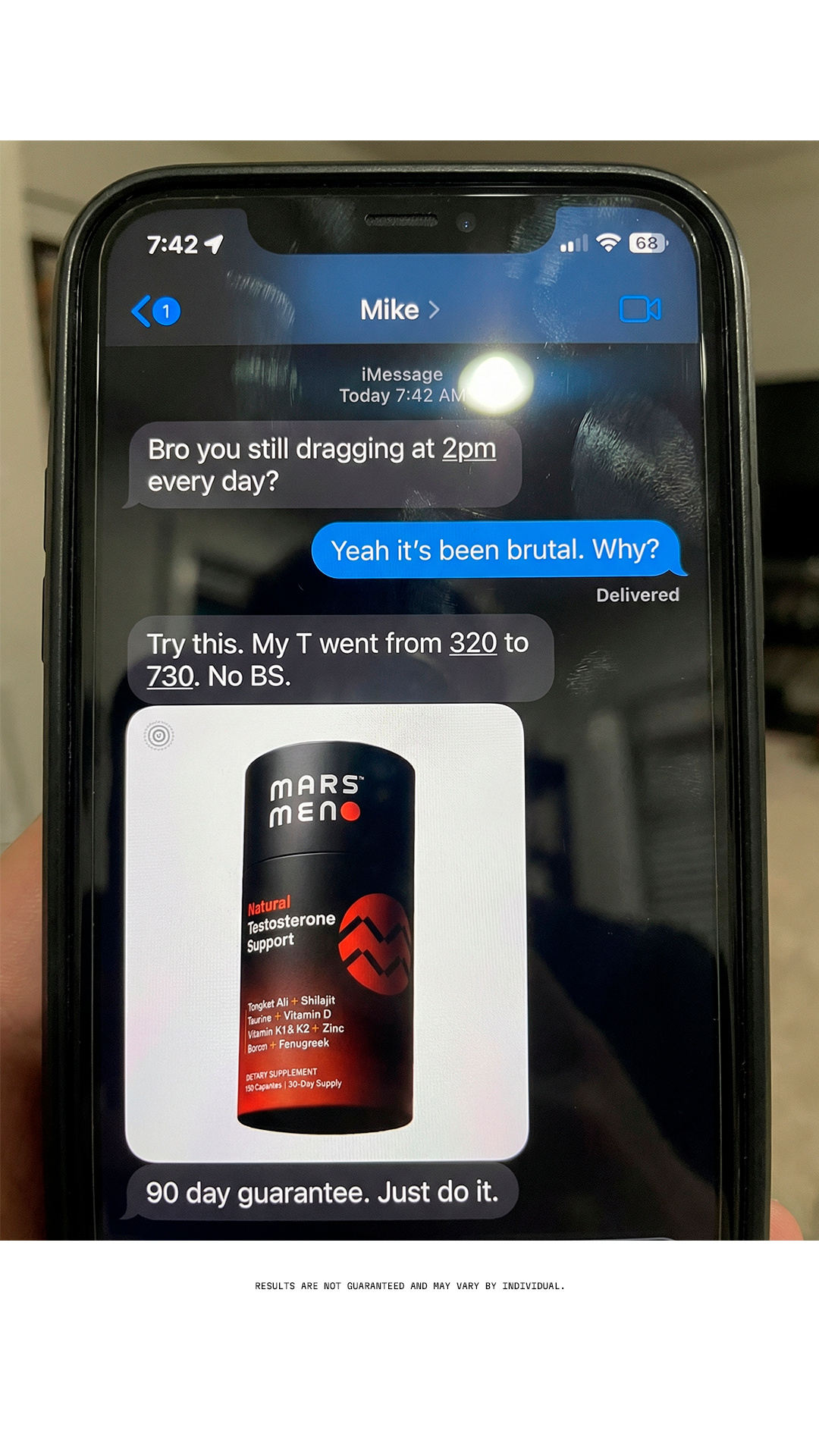 Mars Men Facebook ad