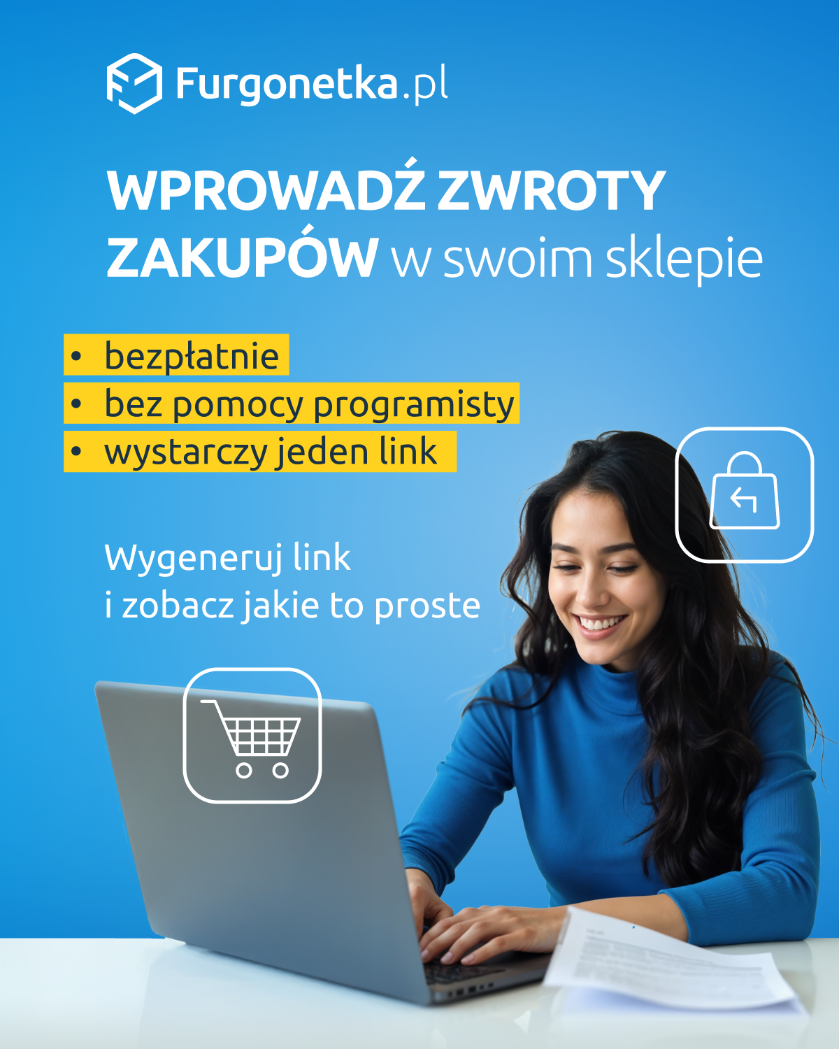 Furgonetka.pl Facebook ad: Zwroty w Twoim sklepie?