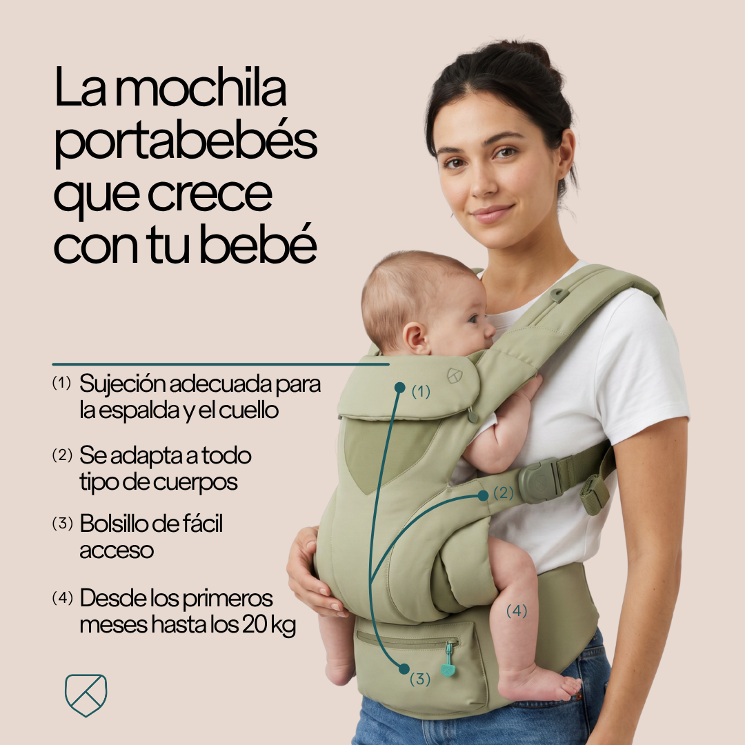 Koala Babycare Facebook ad: La mochila portabebés ergonómica para ti y para tu bebé.
