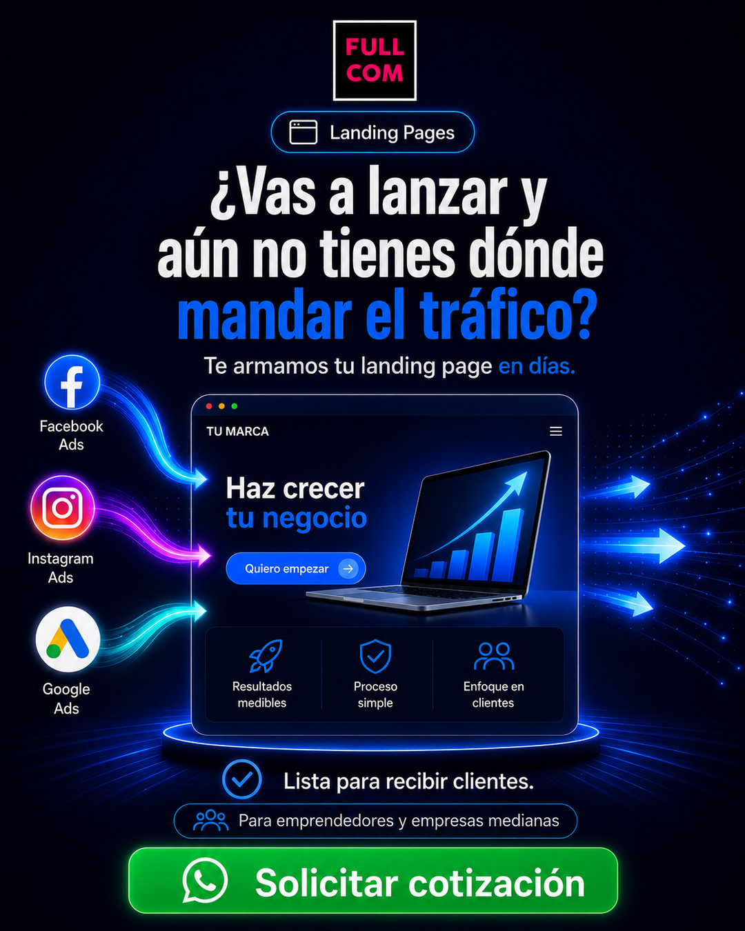 Fullcom.ec Facebook ad from Jul 13, 2026