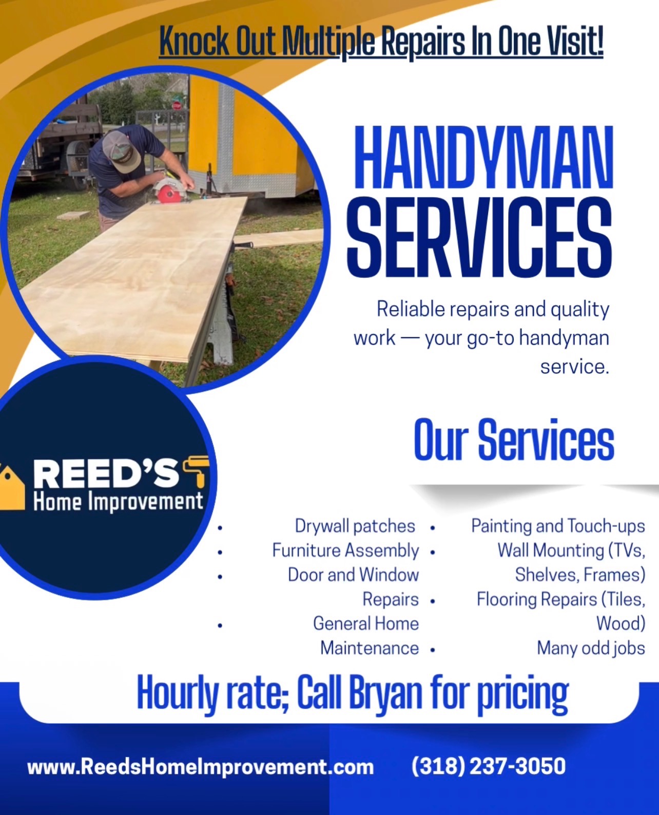 Reed’s Home Improvement Facebook ad: Got some projects that haven't gotten done?